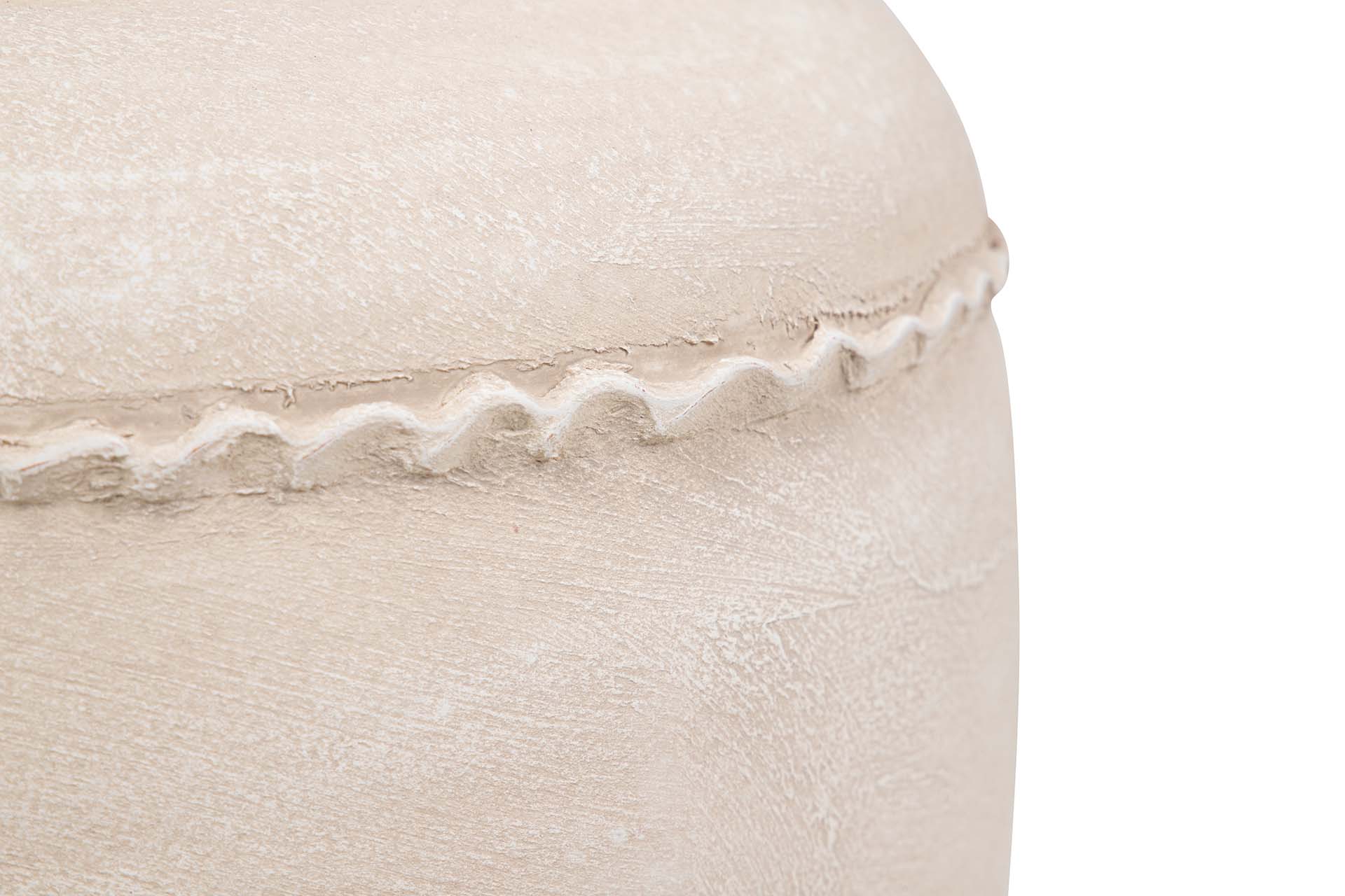 BEIGE CERAMIC VASE 27x27x50 CM