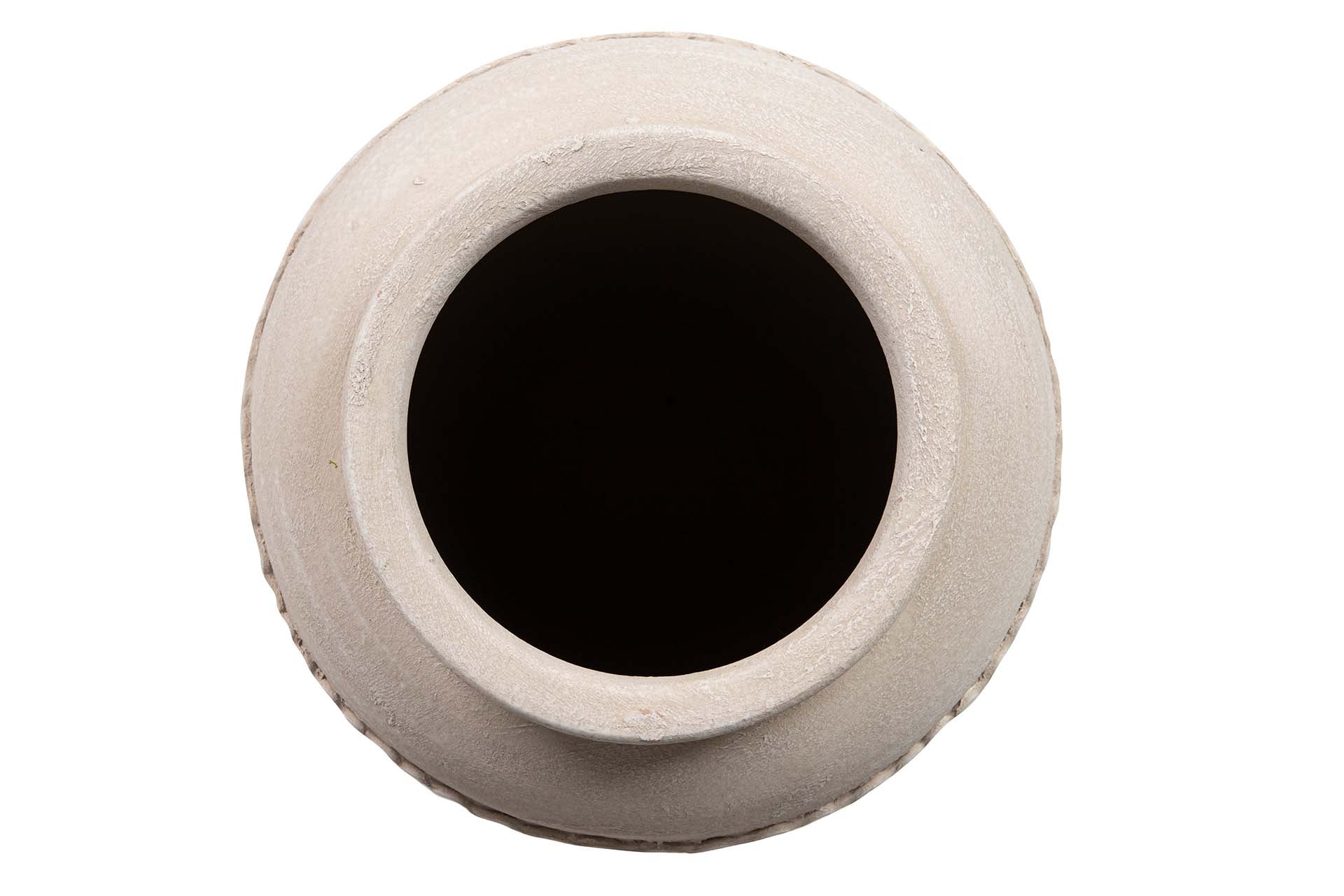 JARRON CERAMICA BEIGE 27x27x50 CM