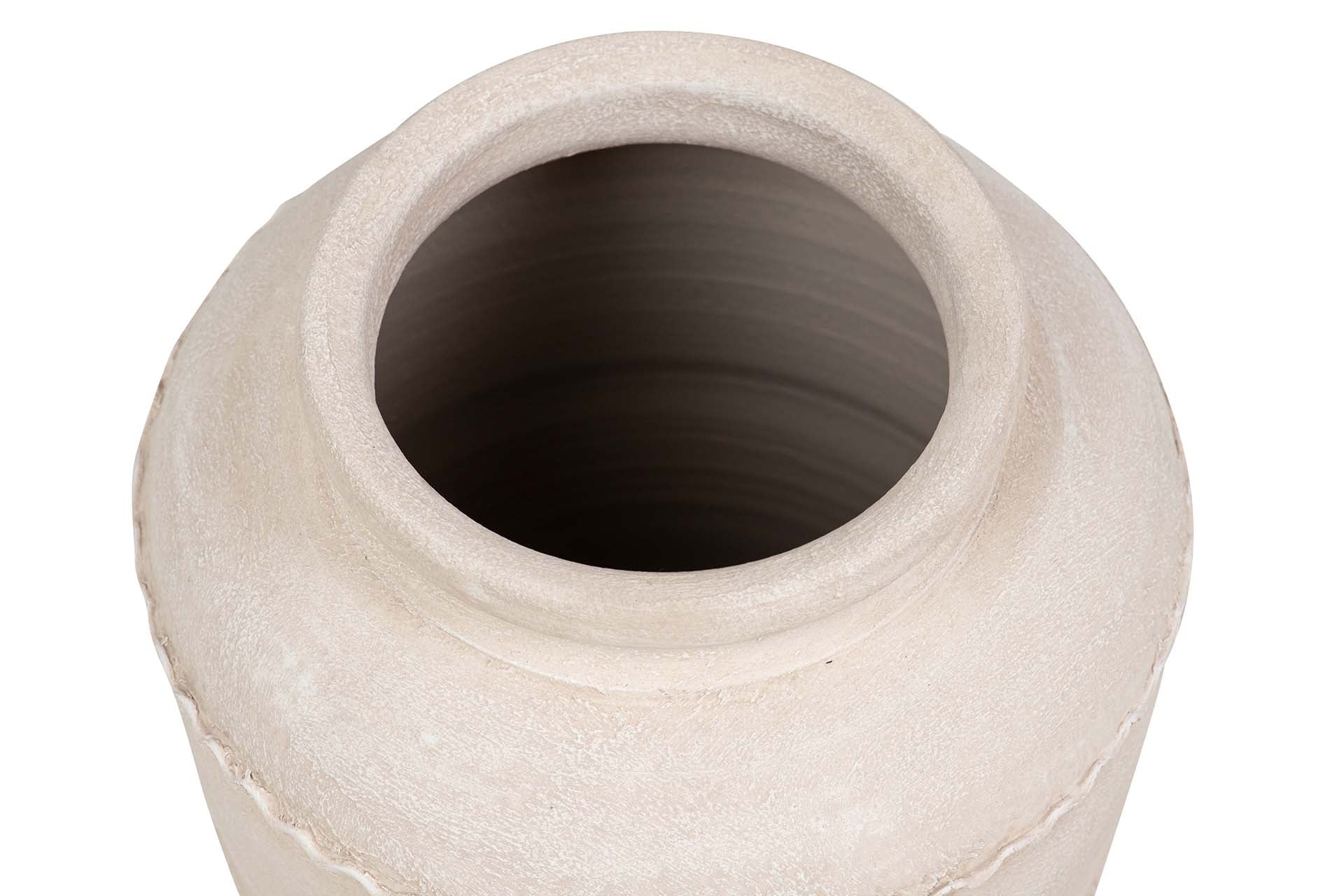 JARRON CERAMICA BEIGE 24x24x40 CM