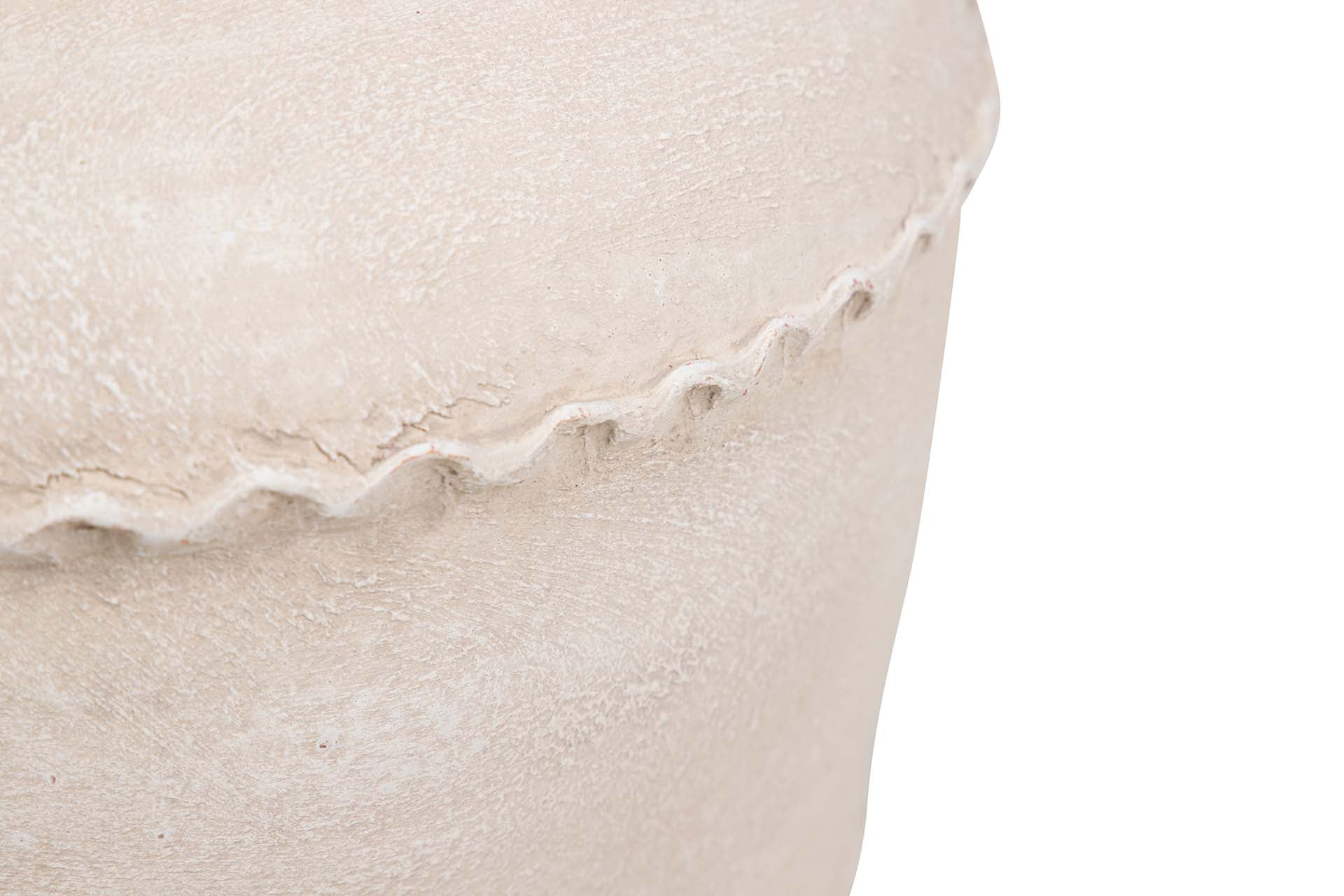 BEIGE CERAMIC VASE 24x24x40 CM