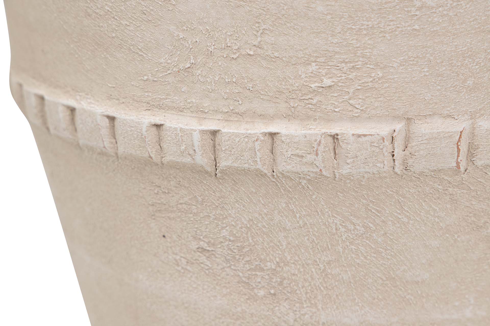 BEIGE CERAMIC VASE 24x24x40 CM