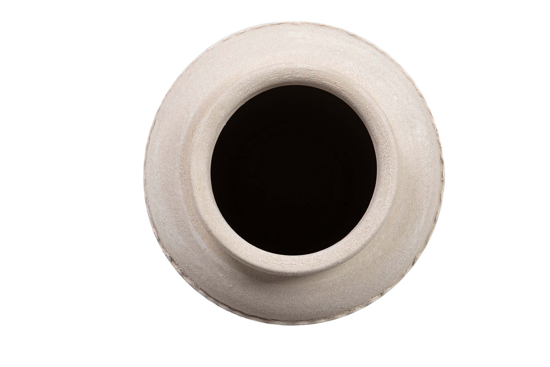 BEIGE CERAMIC VASE 24x24x40 CM