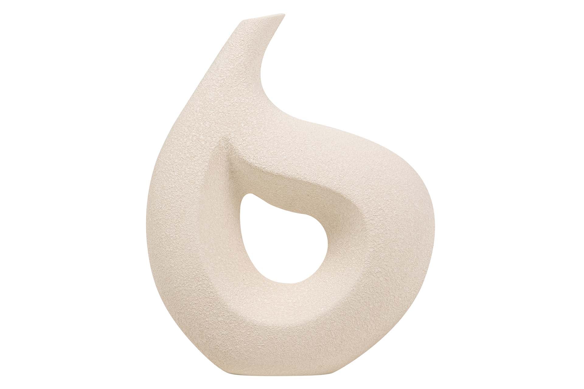 JARRON CERAMICA BEIGE 35x12x50 CM