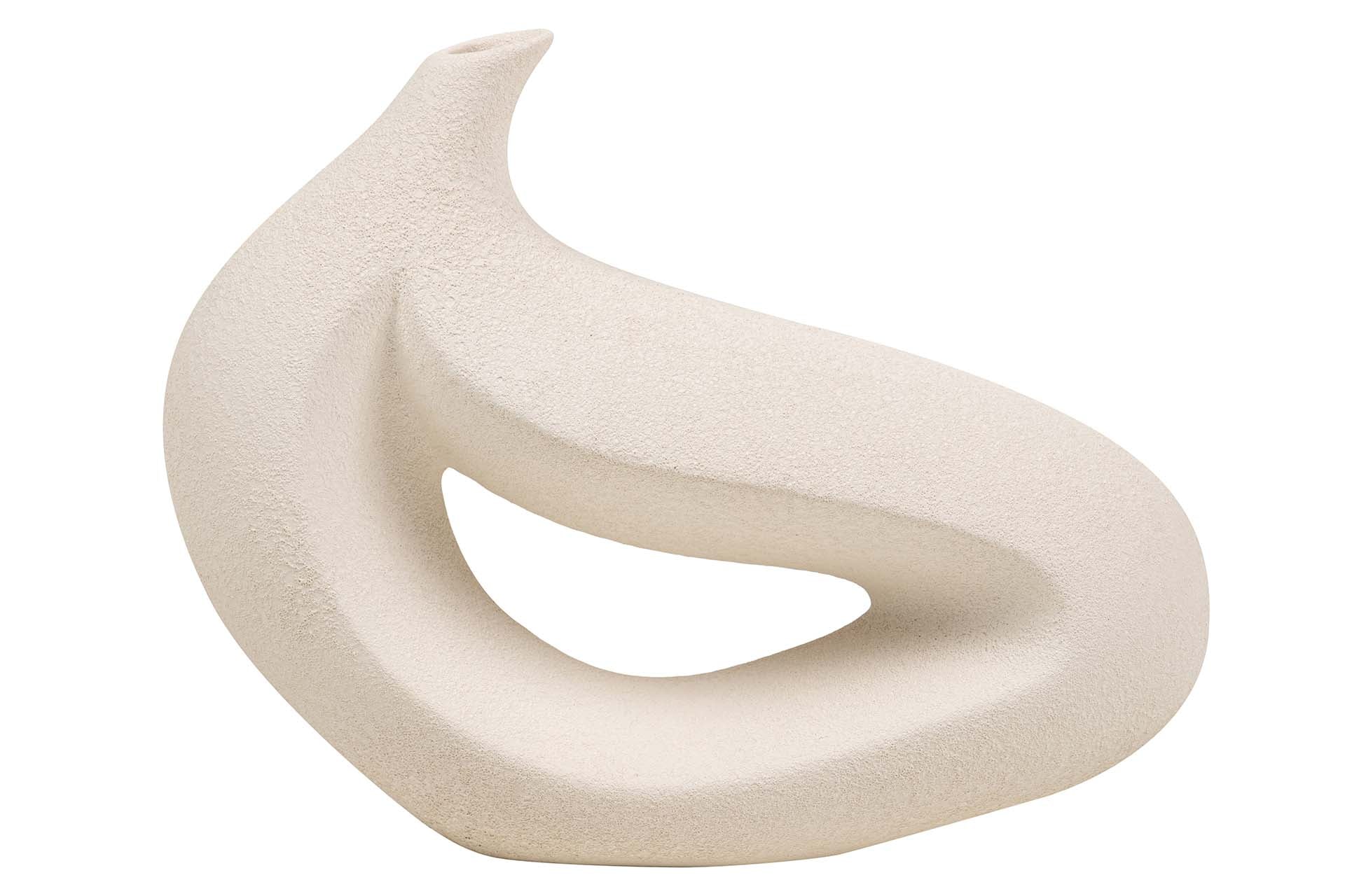 JARRON CERAMICA BEIGE 40x12x32 CM