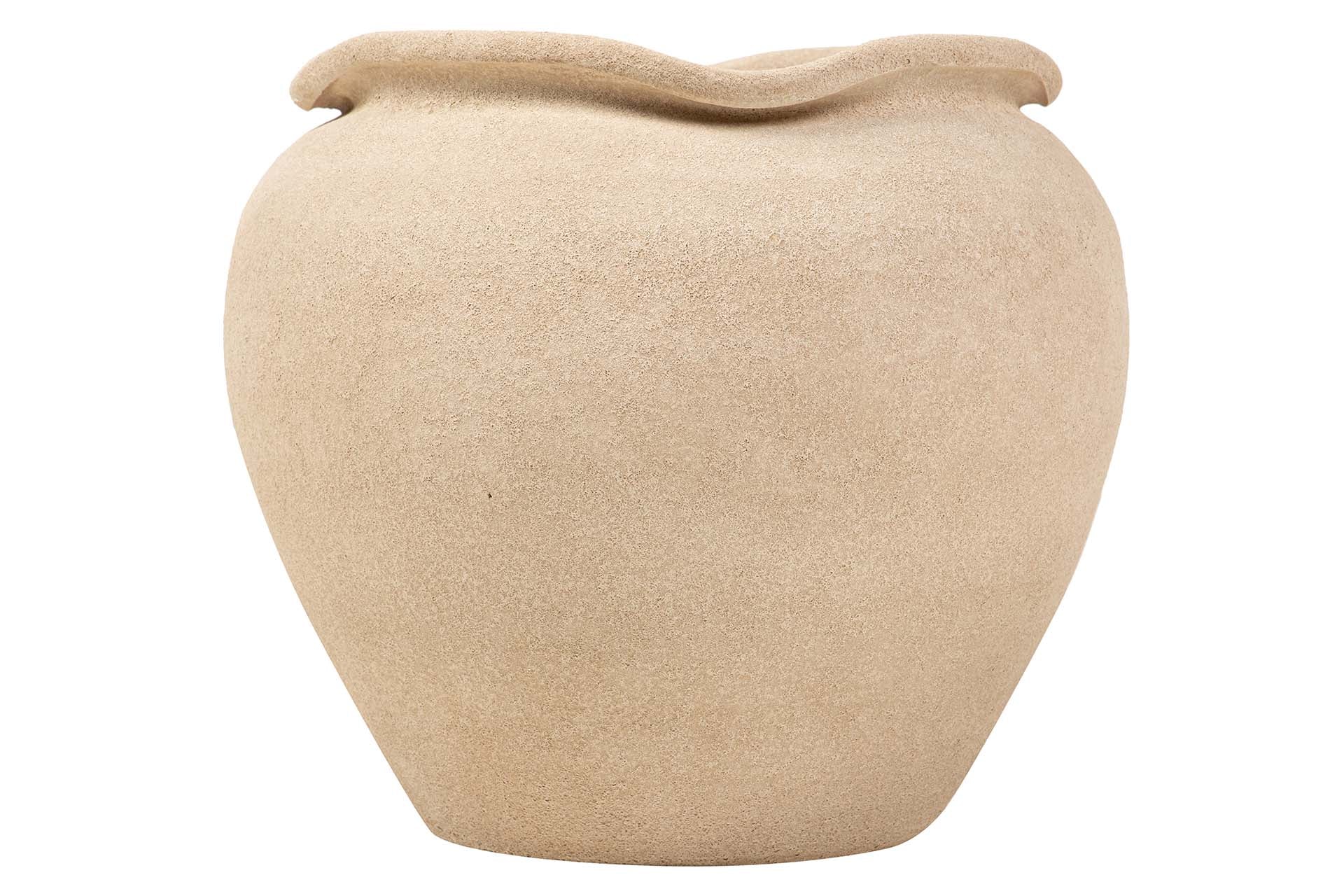 JARDINEIRA DE CERÂMICA MARROM 39x39x38 CM