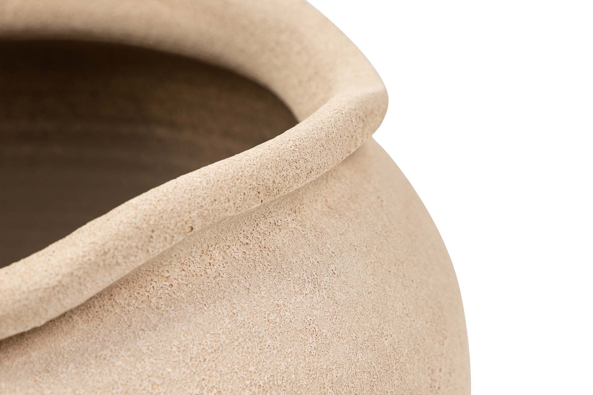 JARDINEIRA DE CERÂMICA MARROM 39x39x38 CM