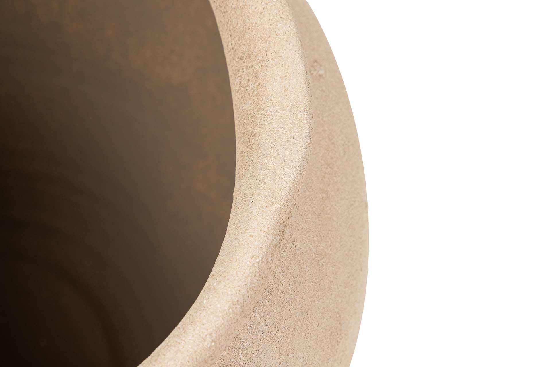 JARDINEIRA DE CERÂMICA MARROM 39x39x38 CM