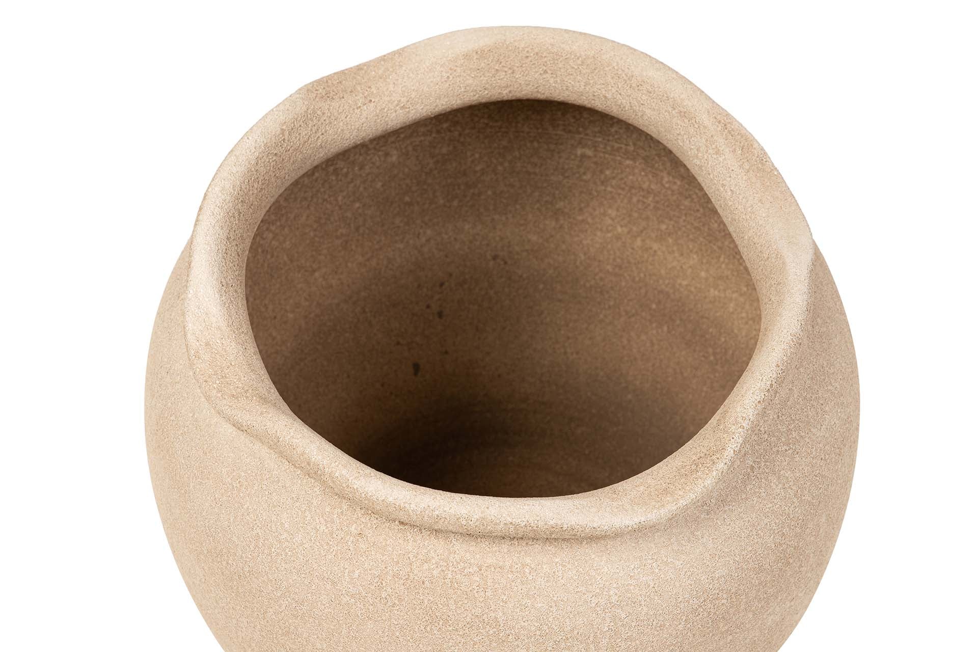 JARDINEIRA DE CERÂMICA MARROM 34x34x33 CM