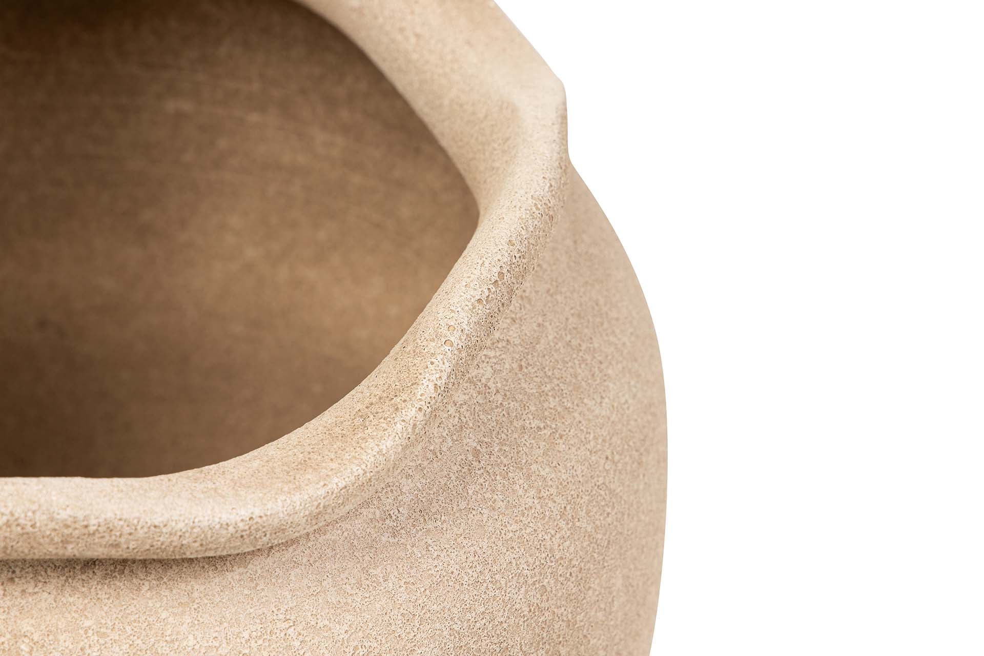 JARDINEIRA DE CERÂMICA MARROM 34x34x33 CM