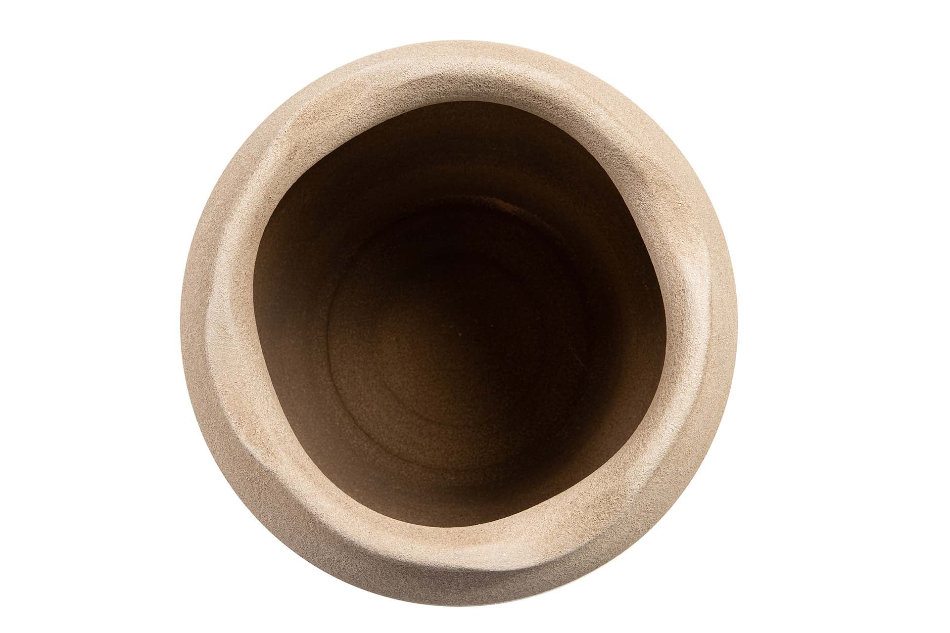 MACETERO CERAMICA MARRON 34x34x33 CM