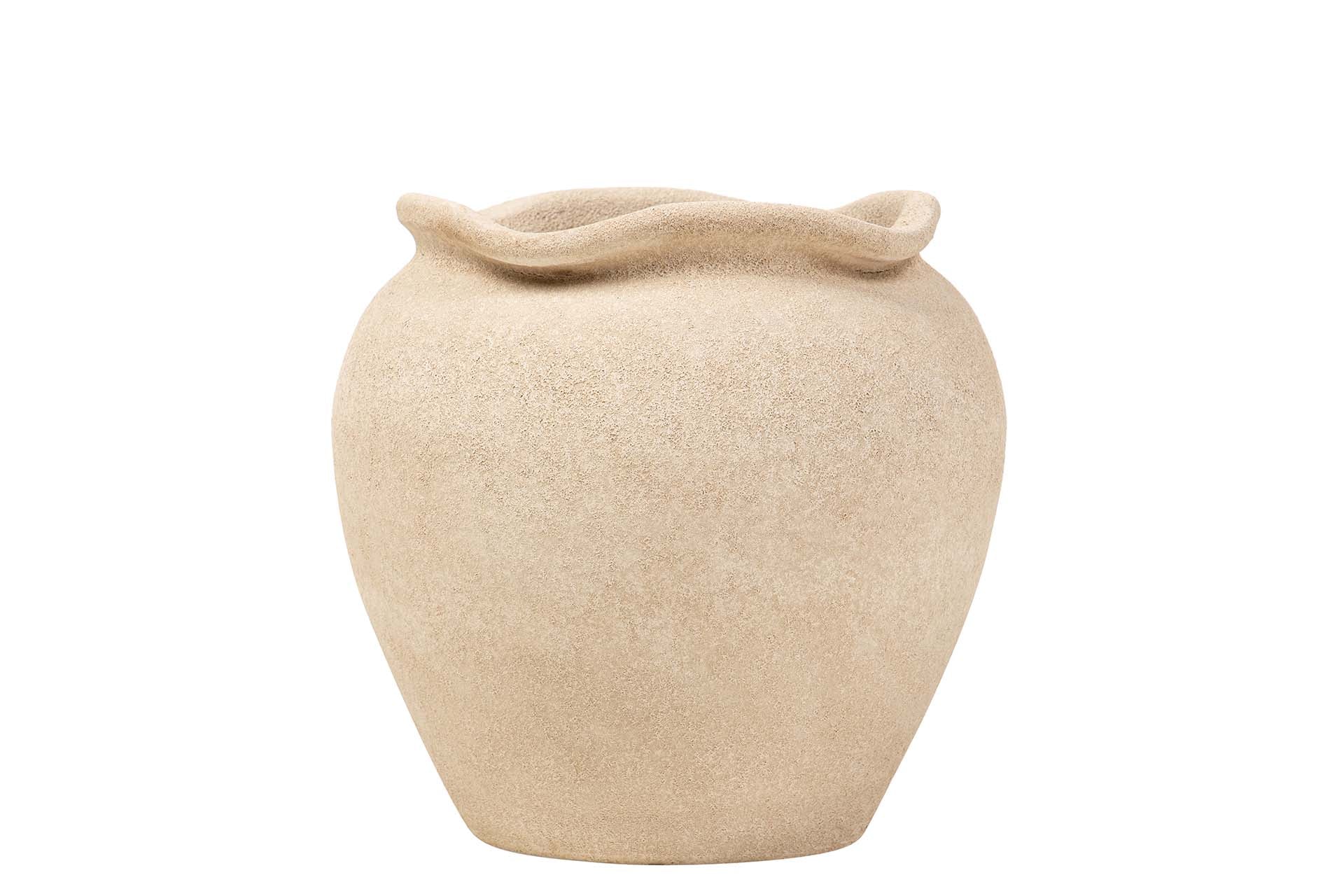 MACETERO CERAMICA MARRON 31x31x28 CM