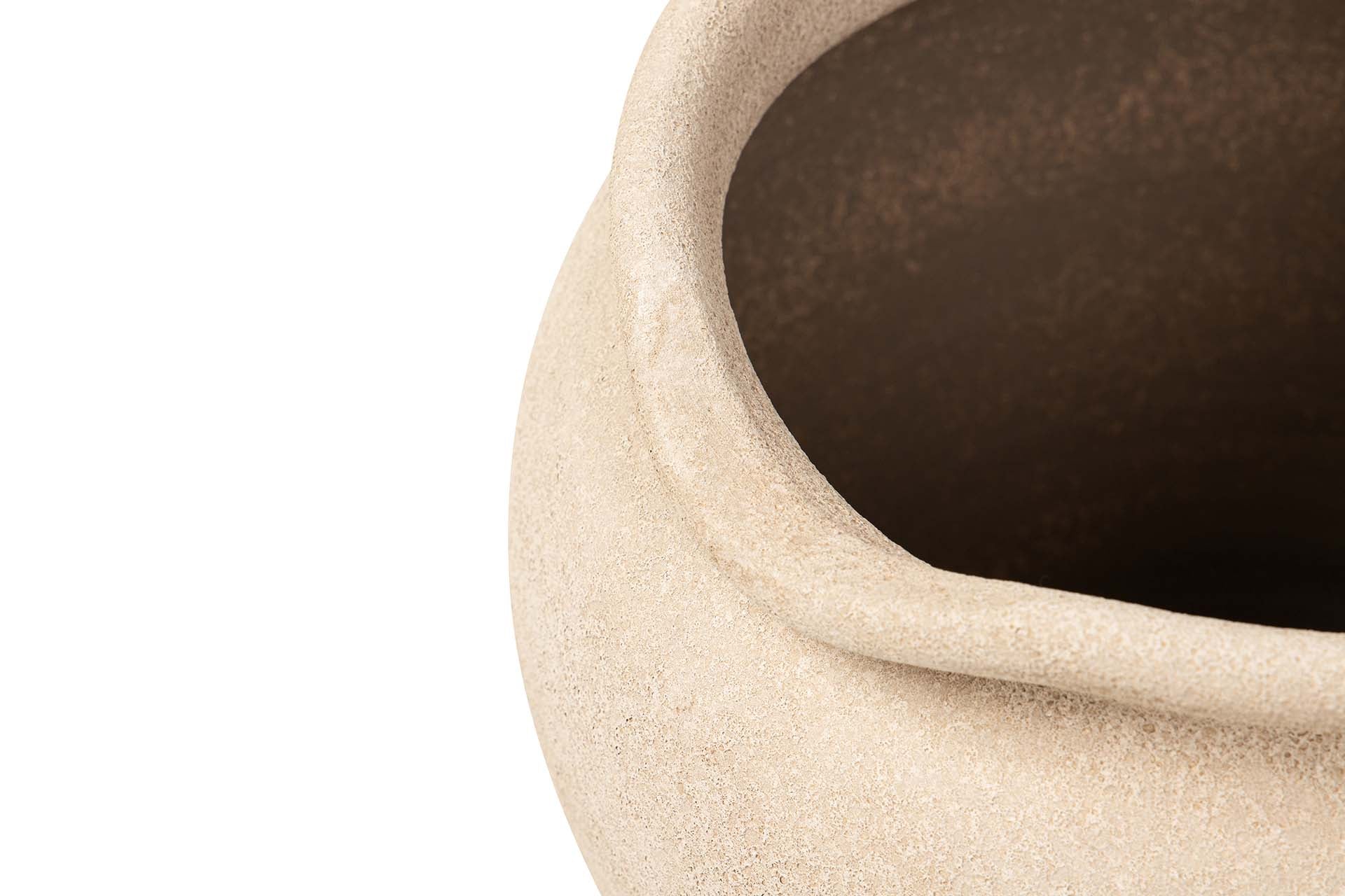 MACETERO CERAMICA MARRON 31x31x28 CM