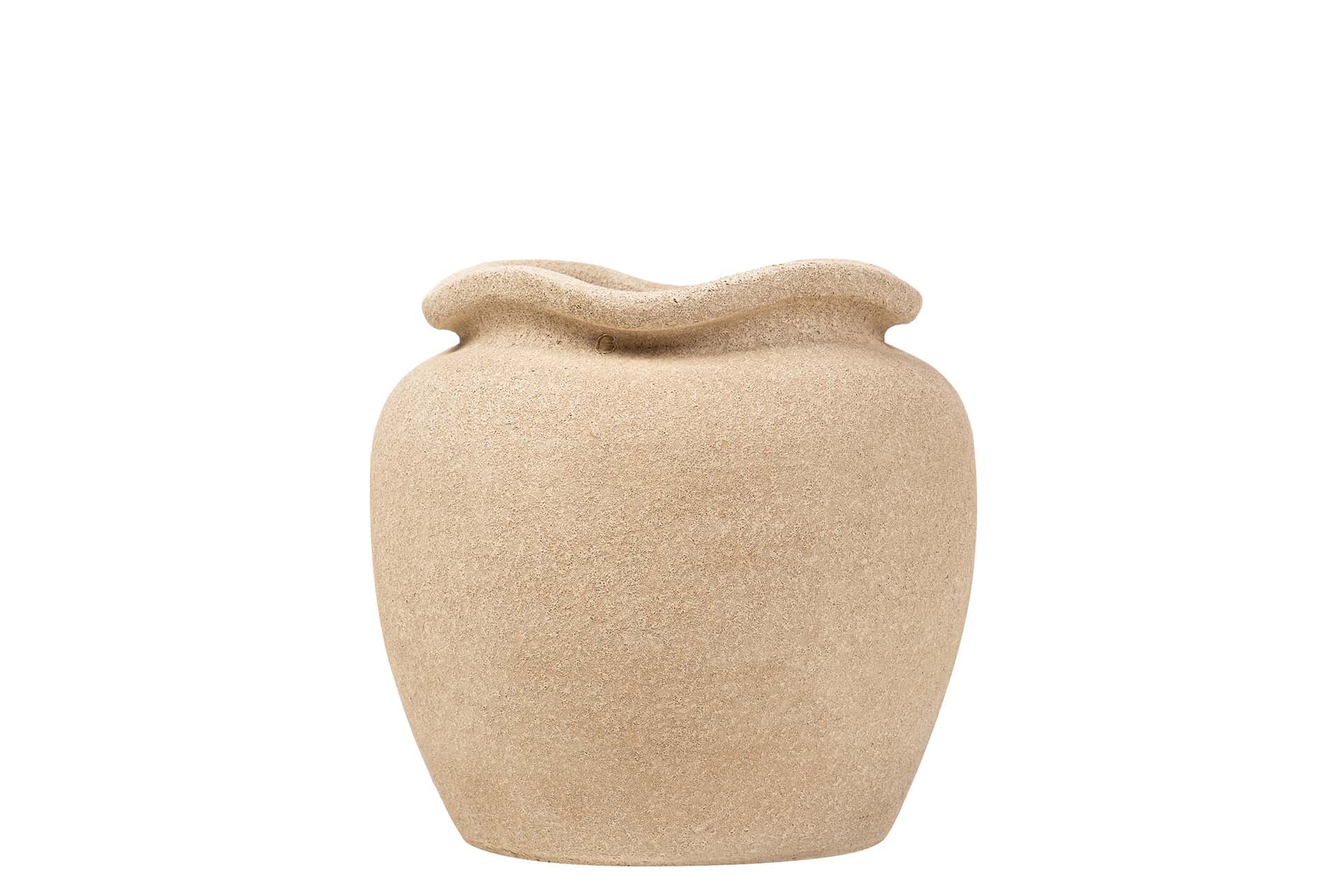 MACETERO CERAMICA MARRON 28x28x23 CM