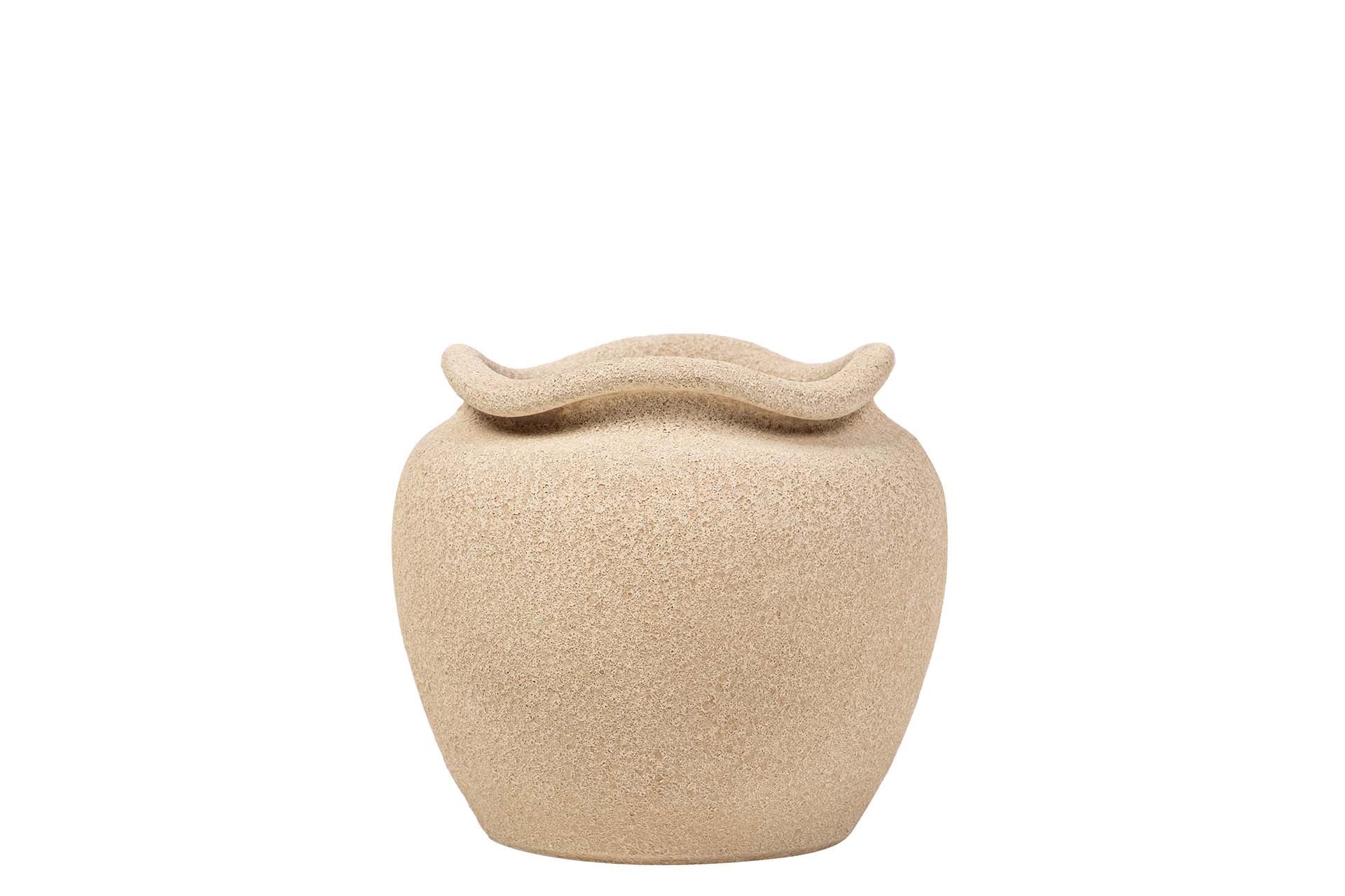 MACETERO CERAMICA MARRON 23x23x19 CM