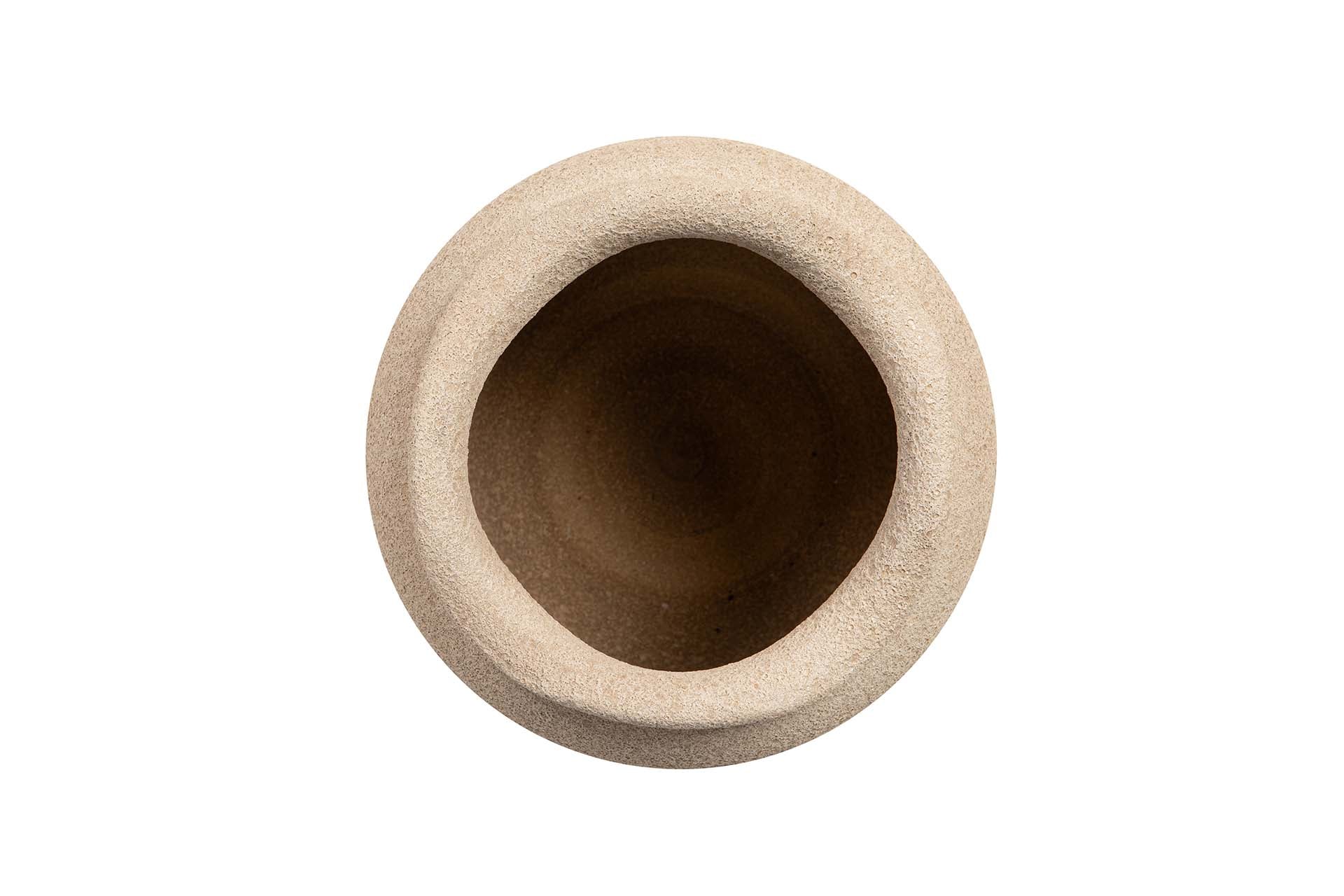 MACETERO CERAMICA MARRON 23x23x19 CM