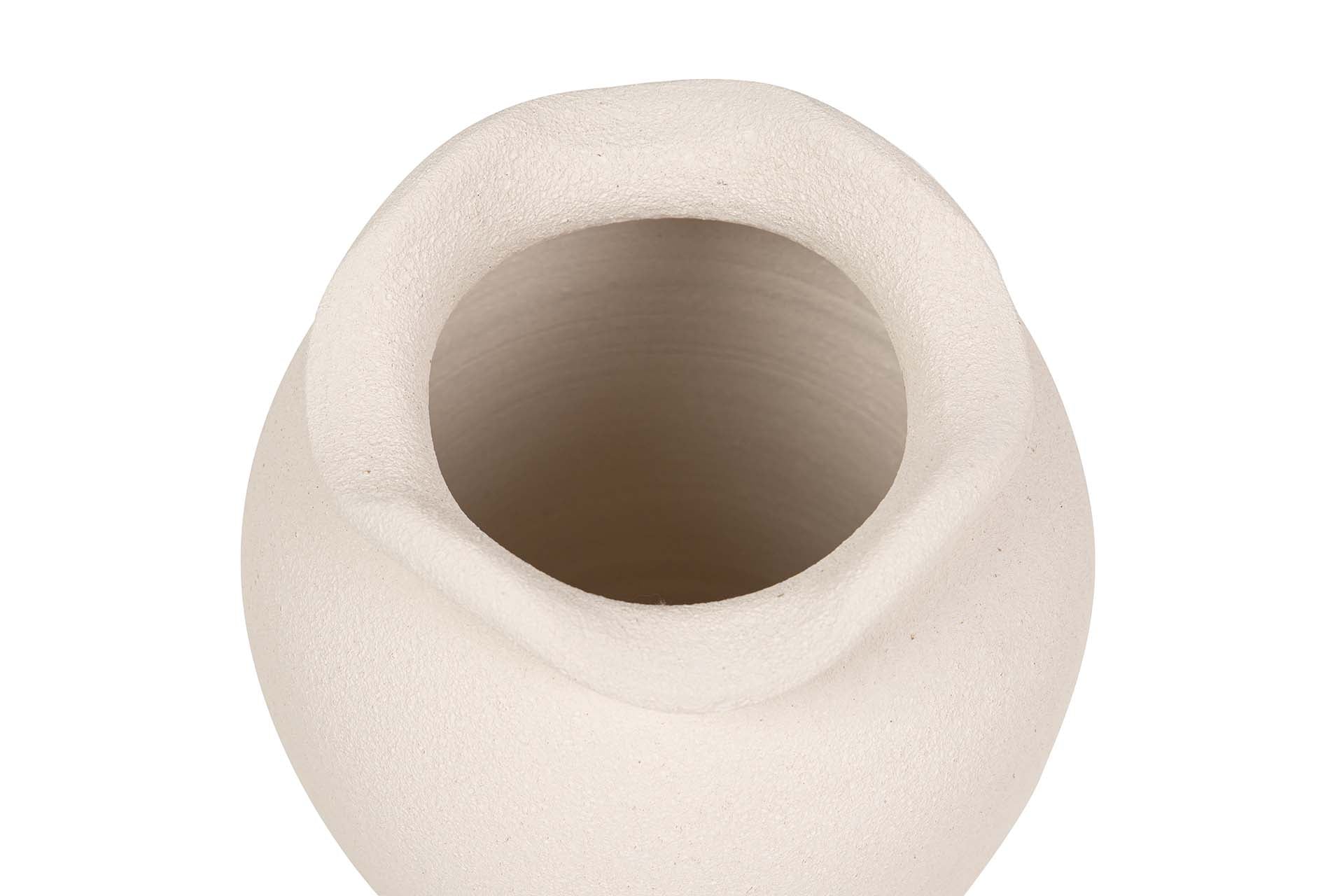 JARRON CERAMICA BEIGE 22x22x30 CM