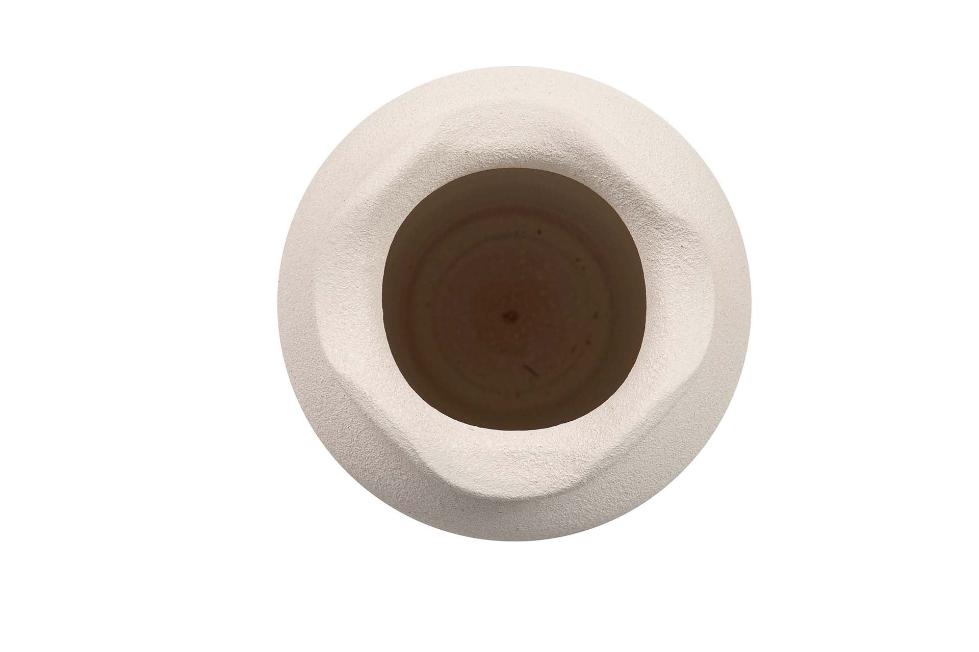 JARRON CERAMICA BEIGE 22x22x30 CM