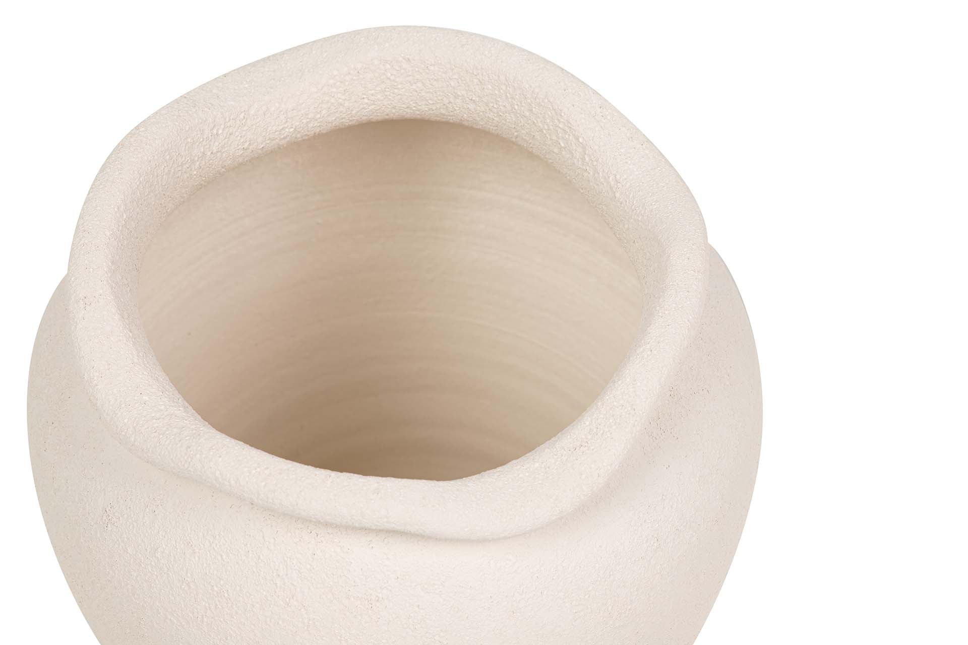 MACETERO CERAMICA BEIGE 34x34x33 CM