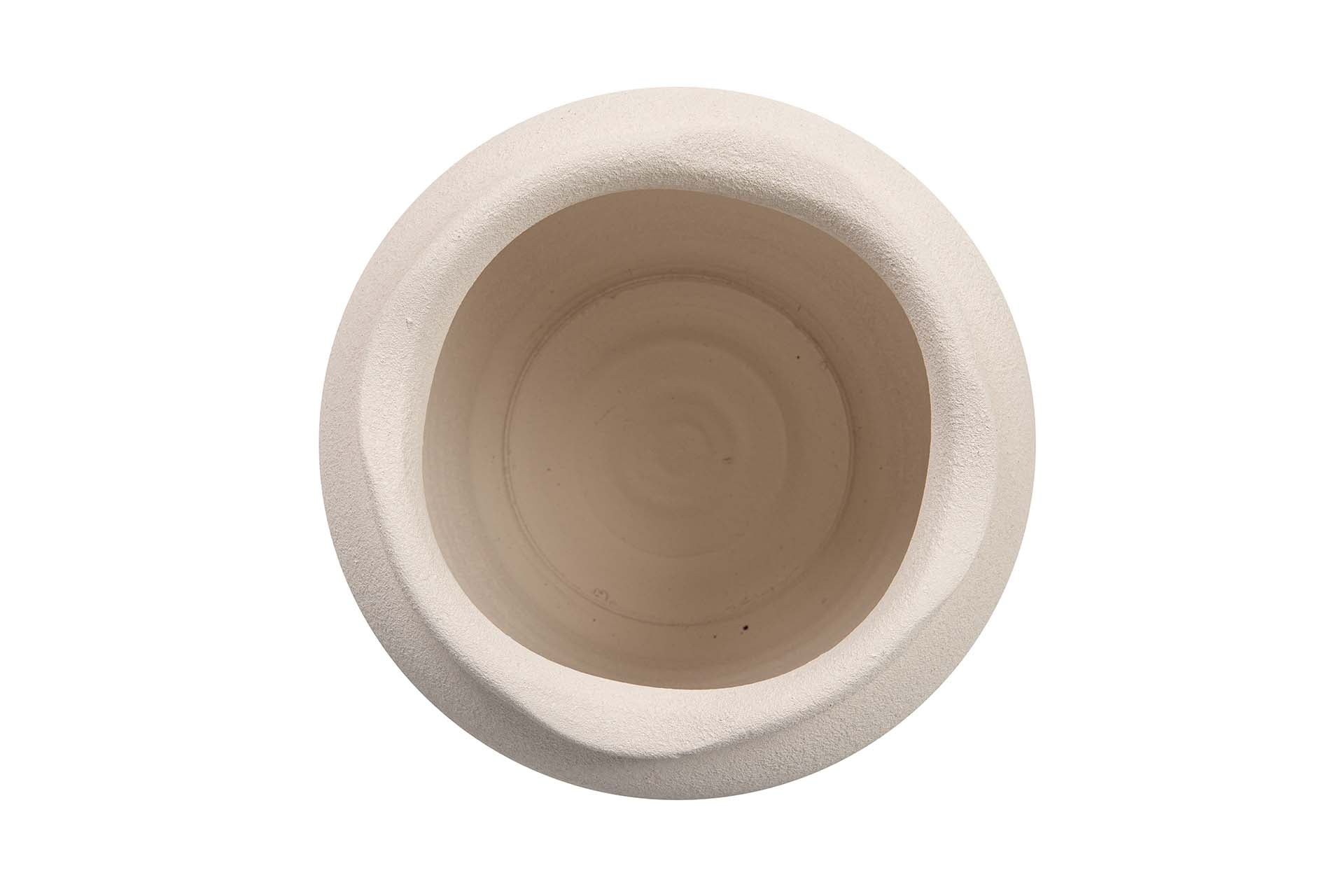 MACETERO CERAMICA BEIGE 31x31x28 CM