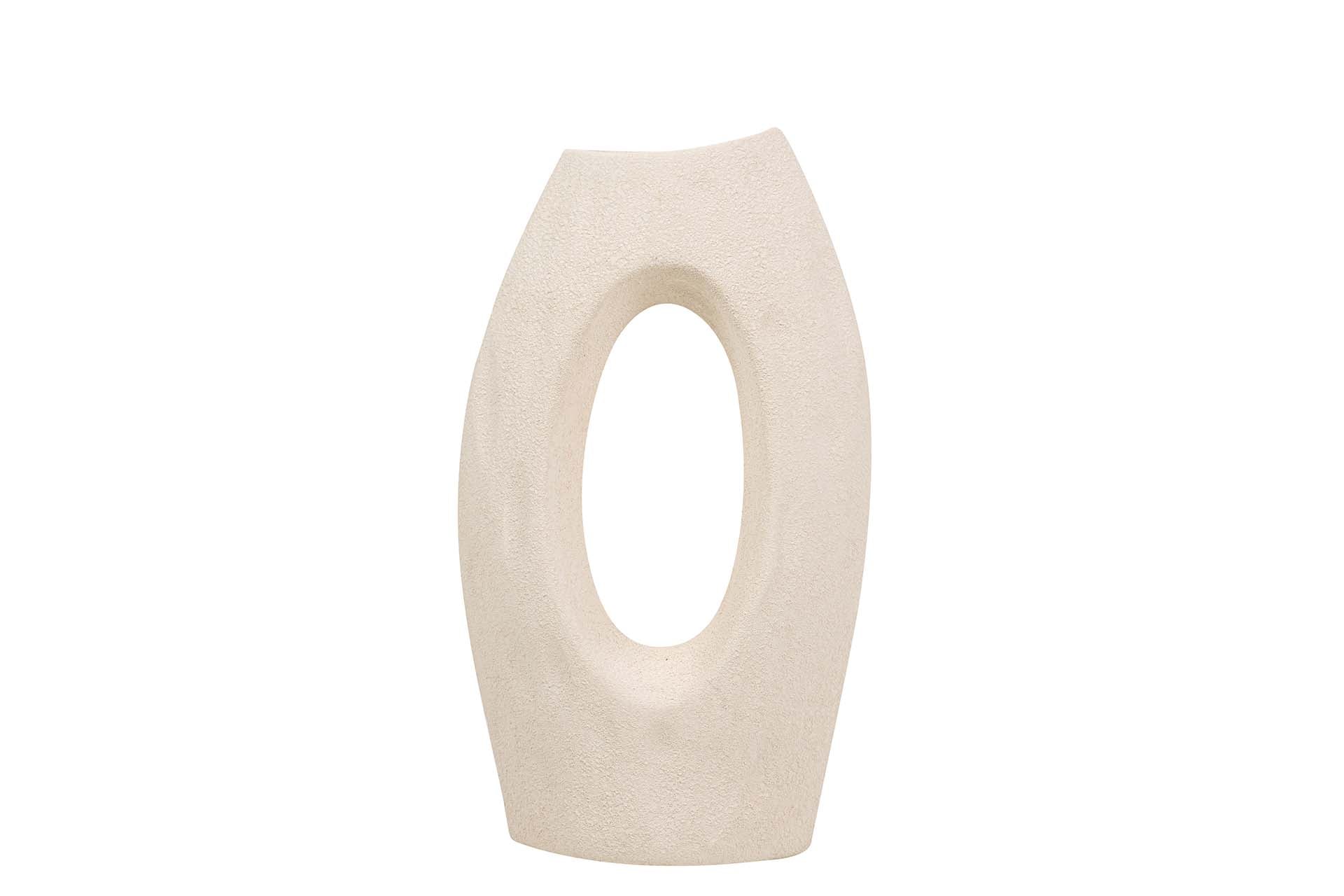 JARRON CERAMICA BEIGE 23x12x40 CM