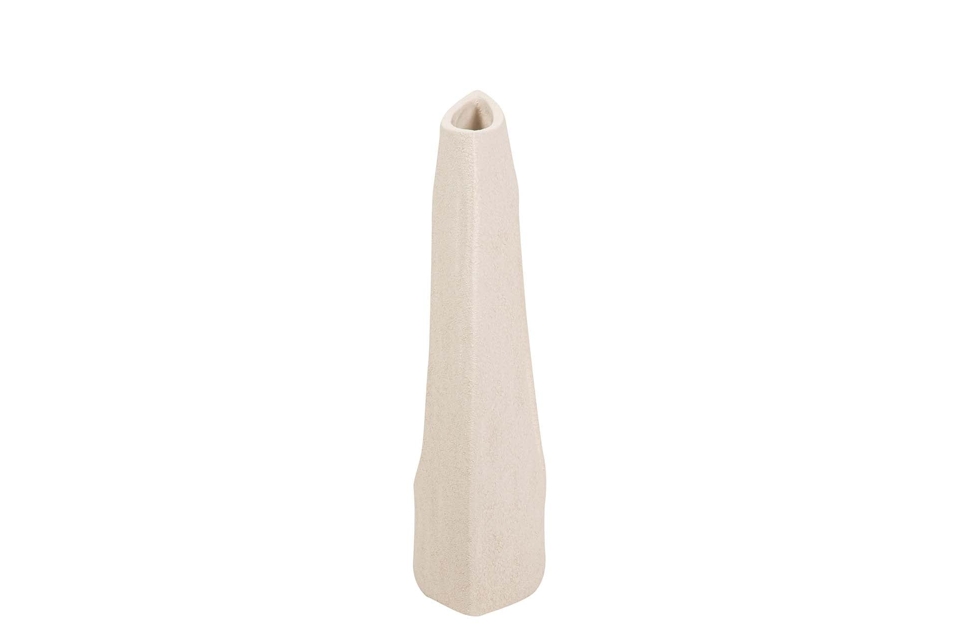 JARRON CERAMICA BEIGE 23x12x40 CM