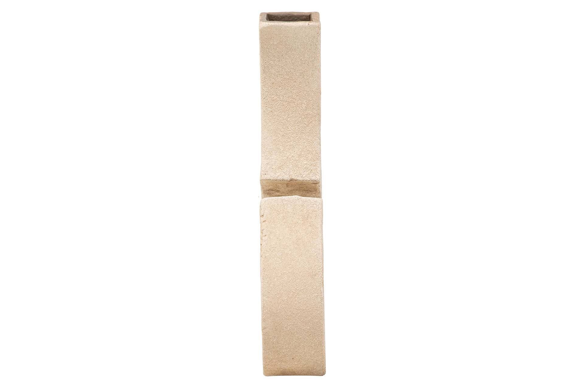 BROWN CERAMIC VASE 22x8x40 CM