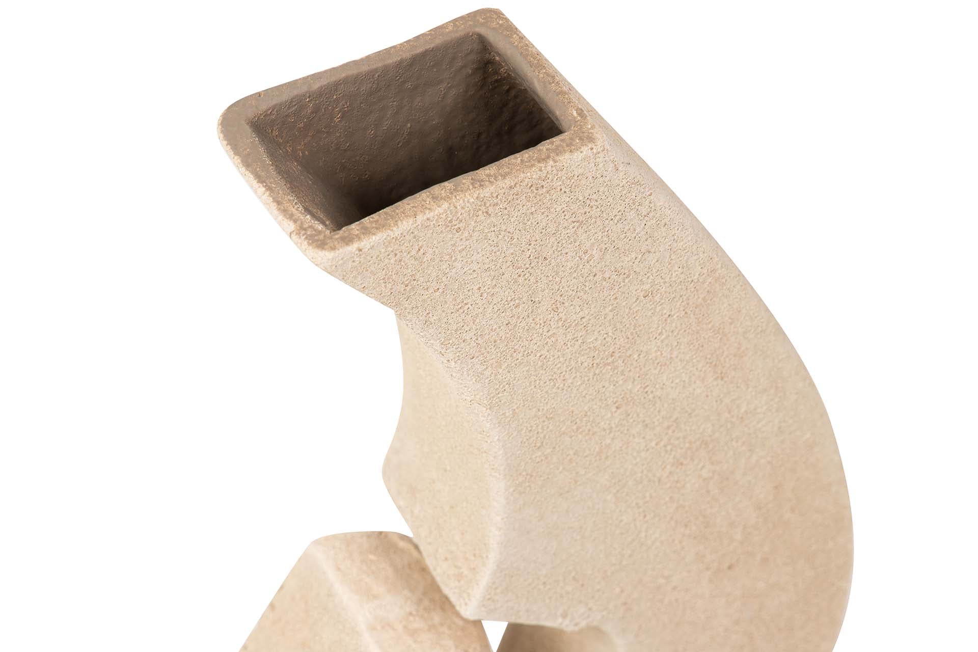 BROWN CERAMIC VASE 22x8x40 CM