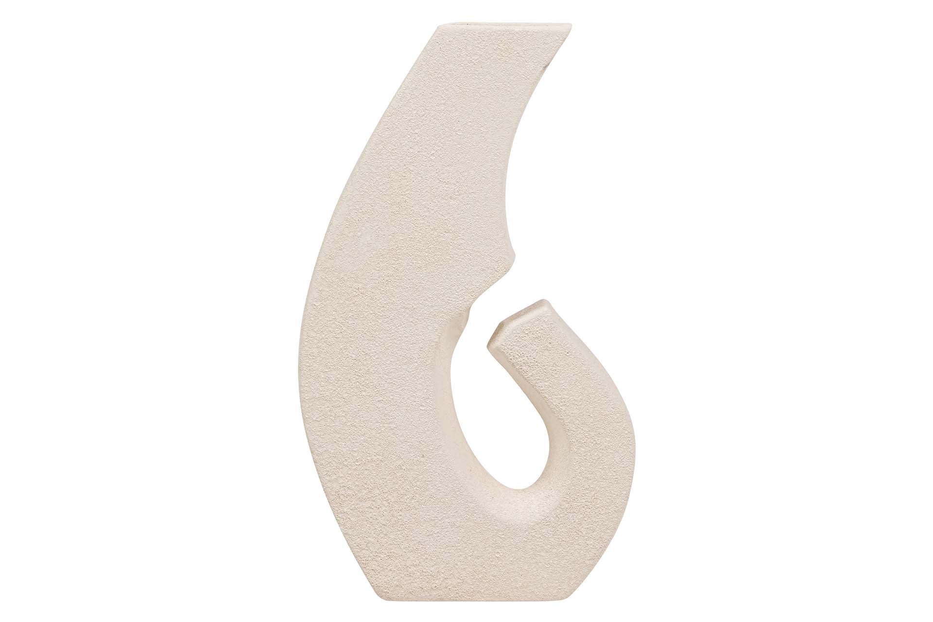BEIGE CERAMIC VASE 19x7x34 CM