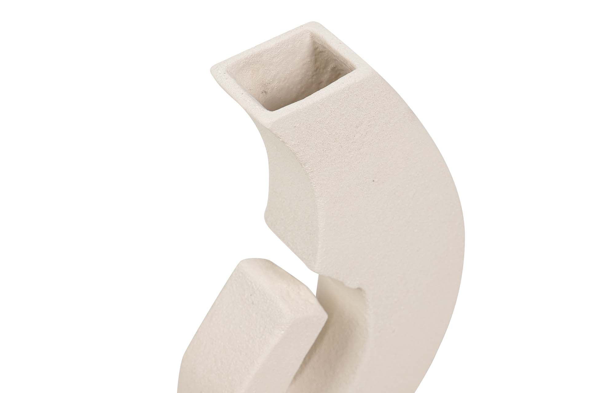 BEIGE CERAMIC VASE 19x7x34 CM