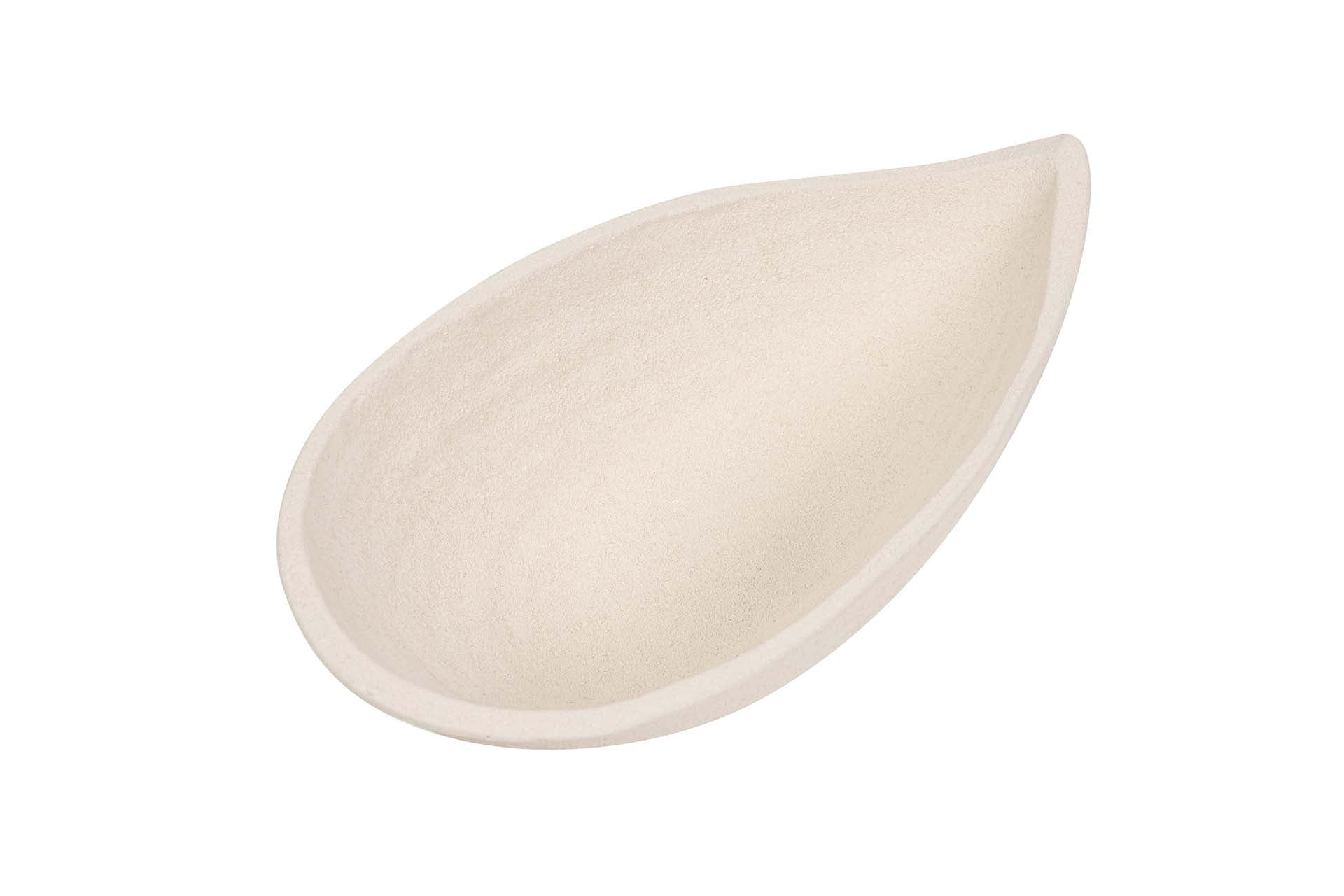 CENTRO DE MESA CERAMICA BEIGE 35x20x8 CM
