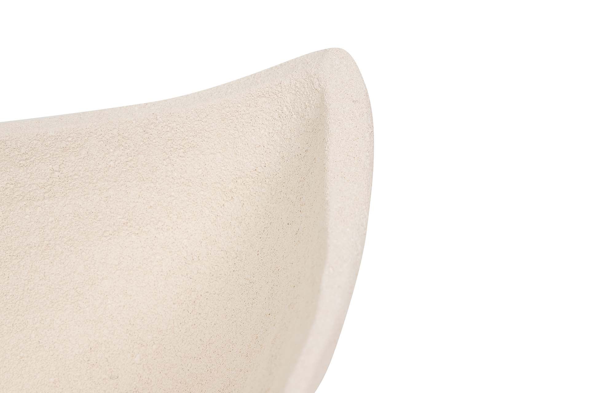 CENTRO DE MESA CERAMICA BEIGE 35x20x8 CM