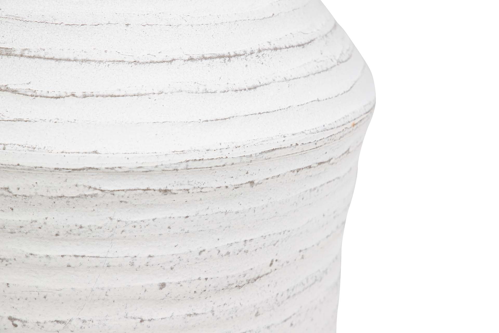 JARRON CERAMICA BLANCO 25x25x80 CM