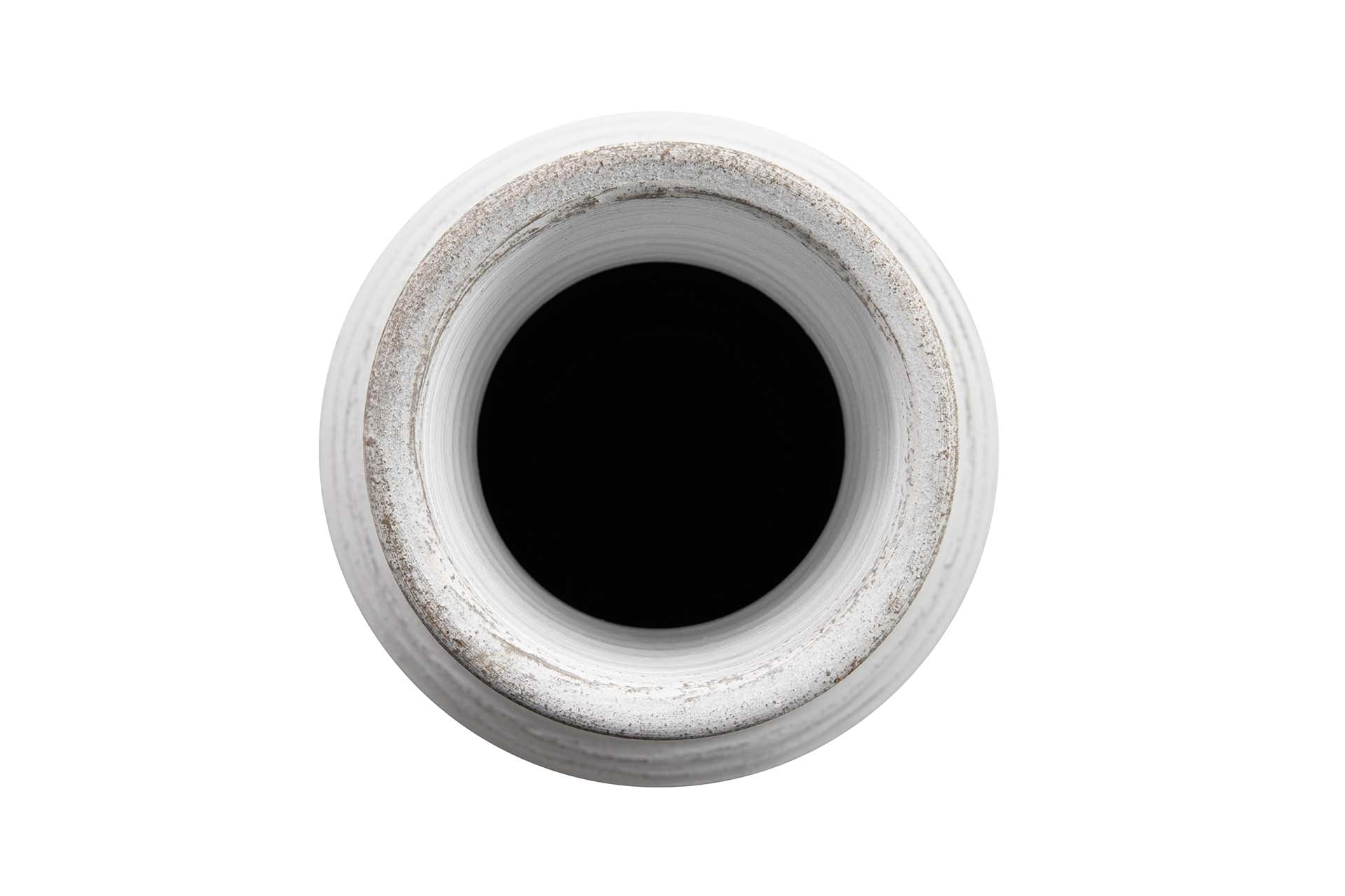 JARRON CERAMICA BLANCO 25x25x80 CM