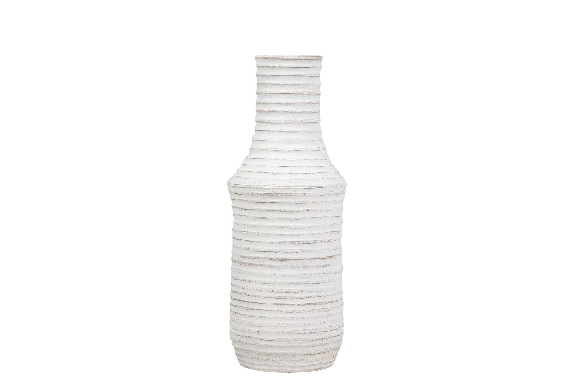 JARRON CERAMICA BLANCO 21x21x60 CM