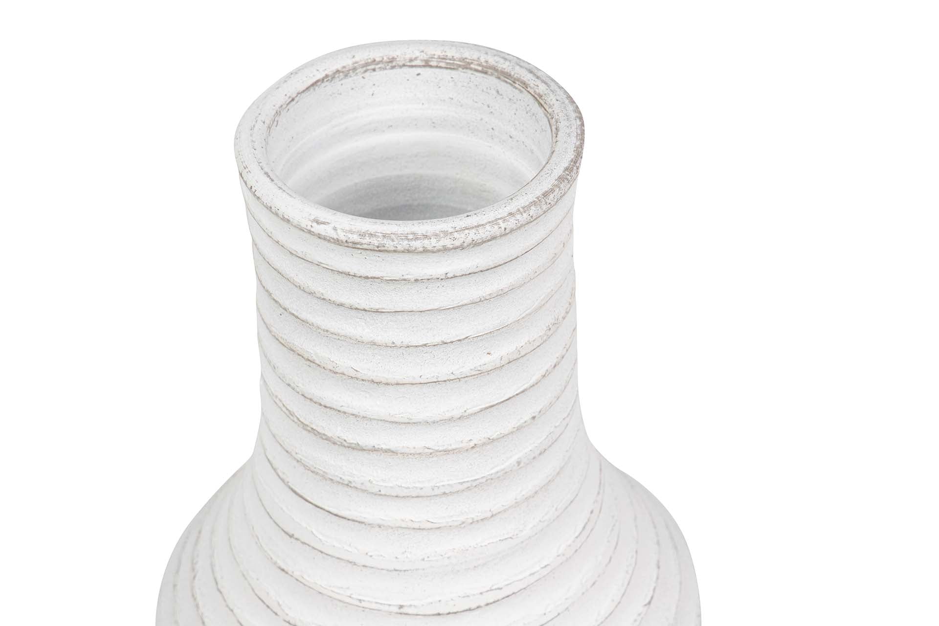 JARRON CERAMICA BLANCO 21x21x60 CM