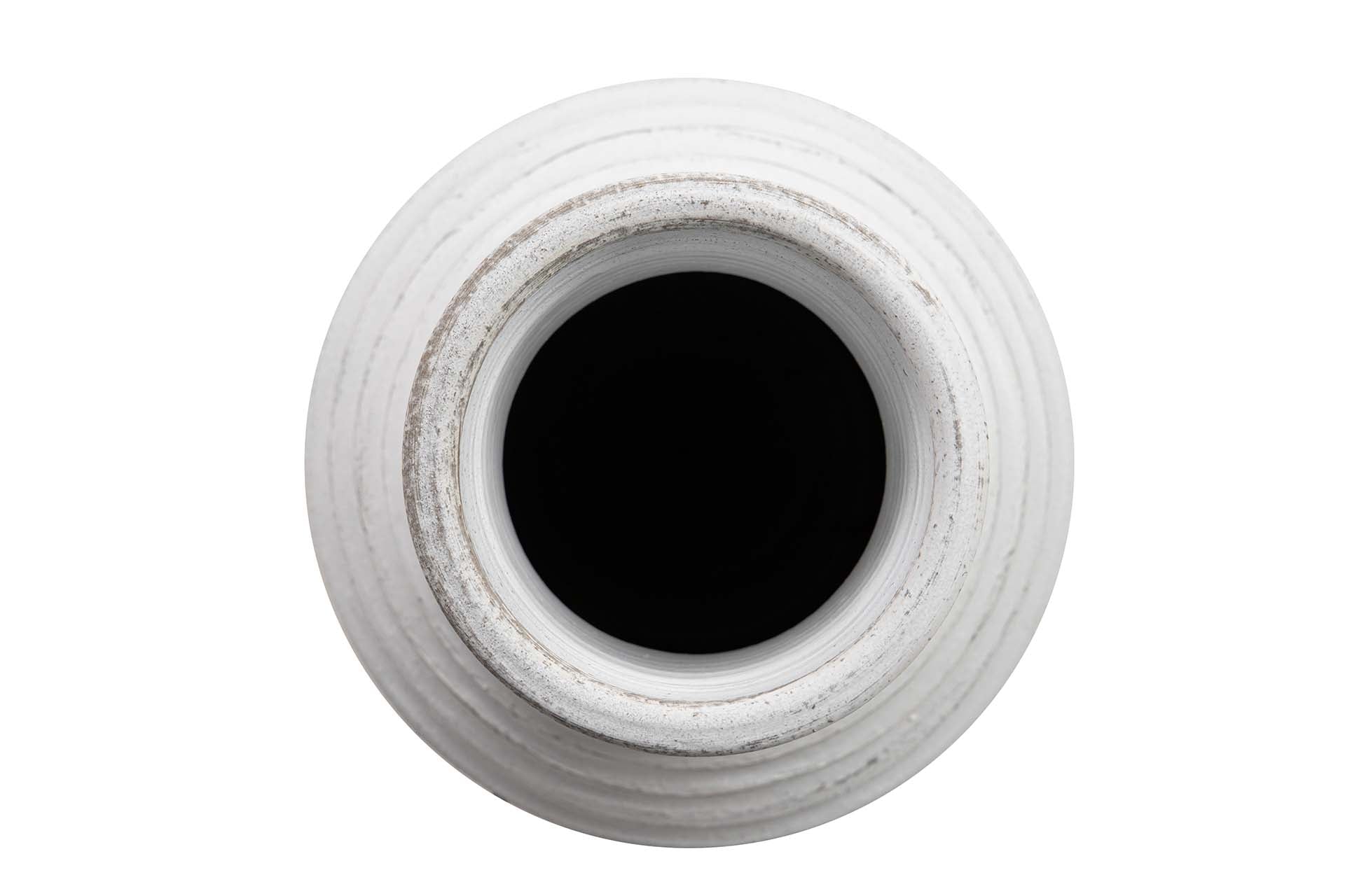 JARRON CERAMICA BLANCO 21x21x60 CM