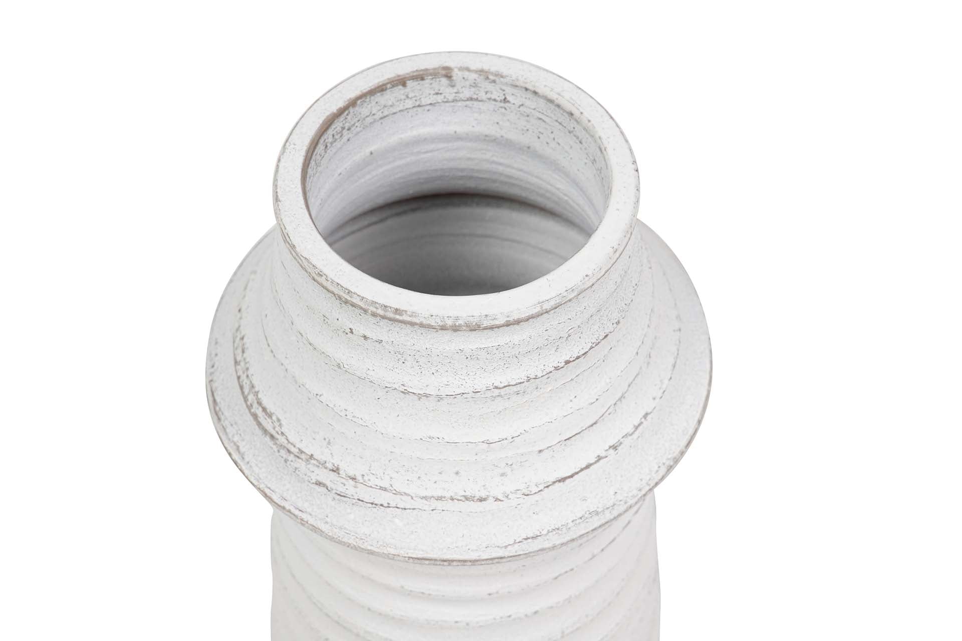 JARRON CERAMICA BLANCO 21x21x30 CM