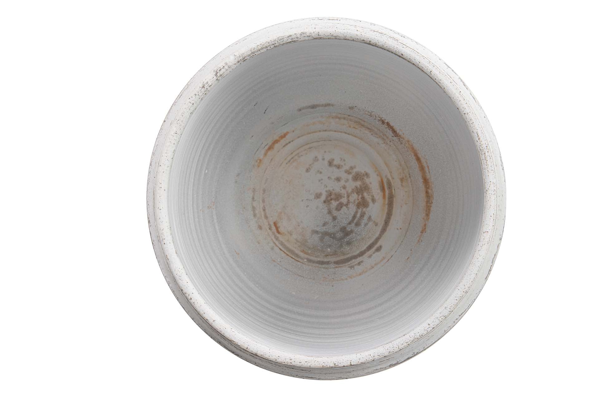 MACETERO CERAMICA BLANCO 34x34x33 CM