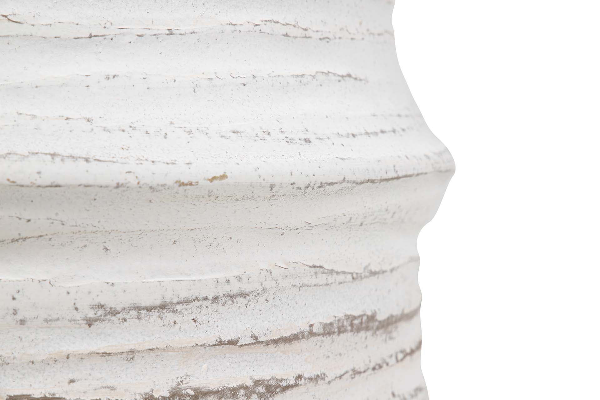 JARDINEIRA DE CERÂMICA BRANCA 31x31x28 CM