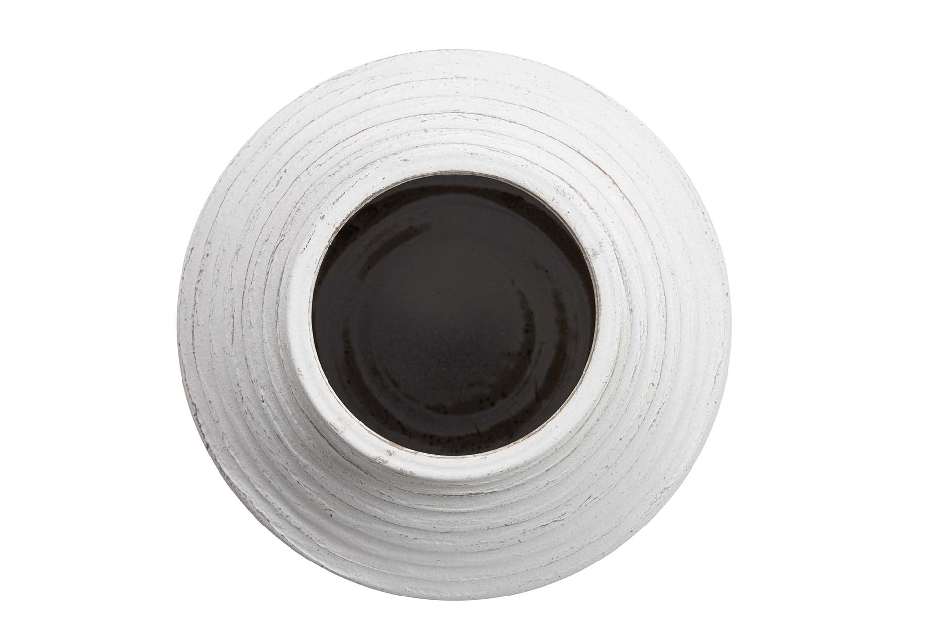 JARRON CERAMICA BLANCO 35x35x40 CM