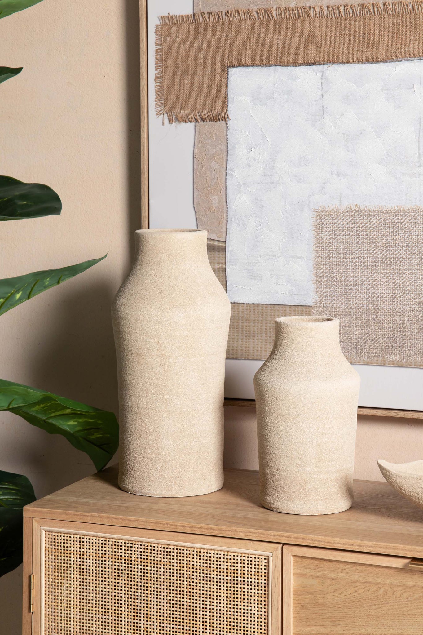 JARRON CERAMICA MARRON 25x25x40 CM