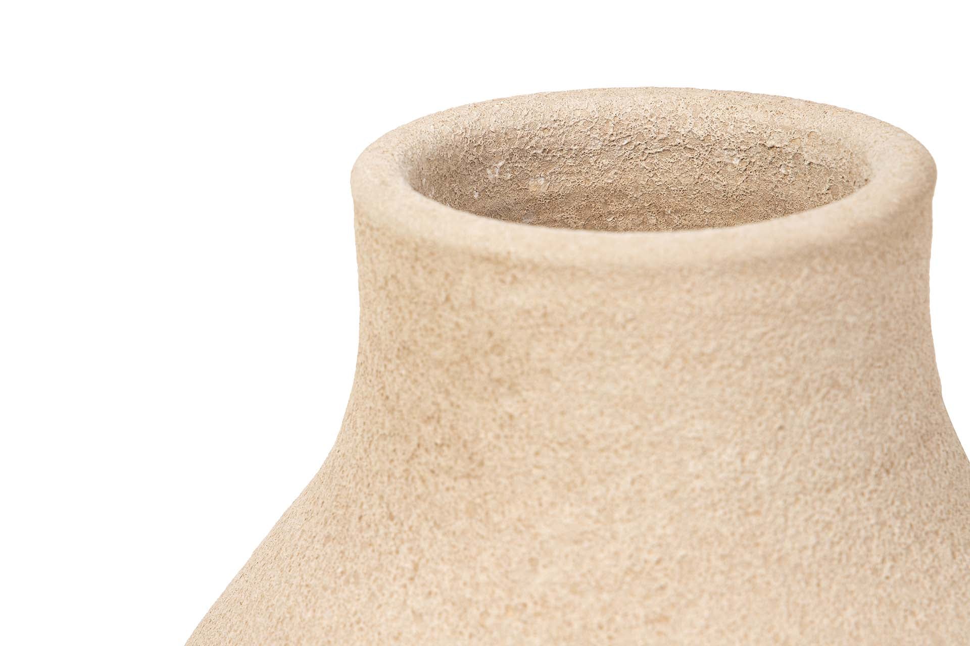 BROWN CERAMIC VASE 28x28x60 CM