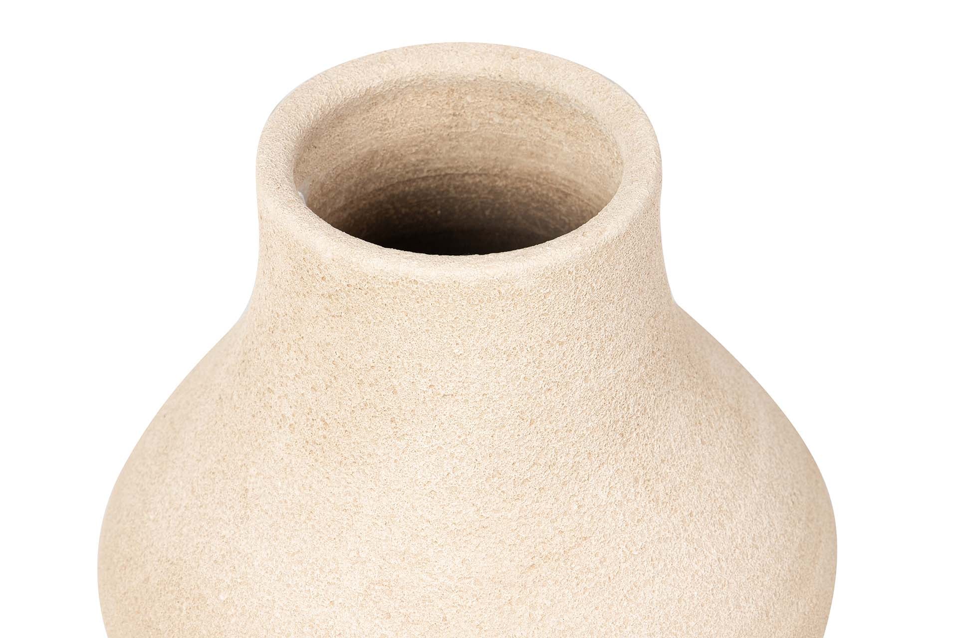 BROWN CERAMIC VASE 30x30x80 CM