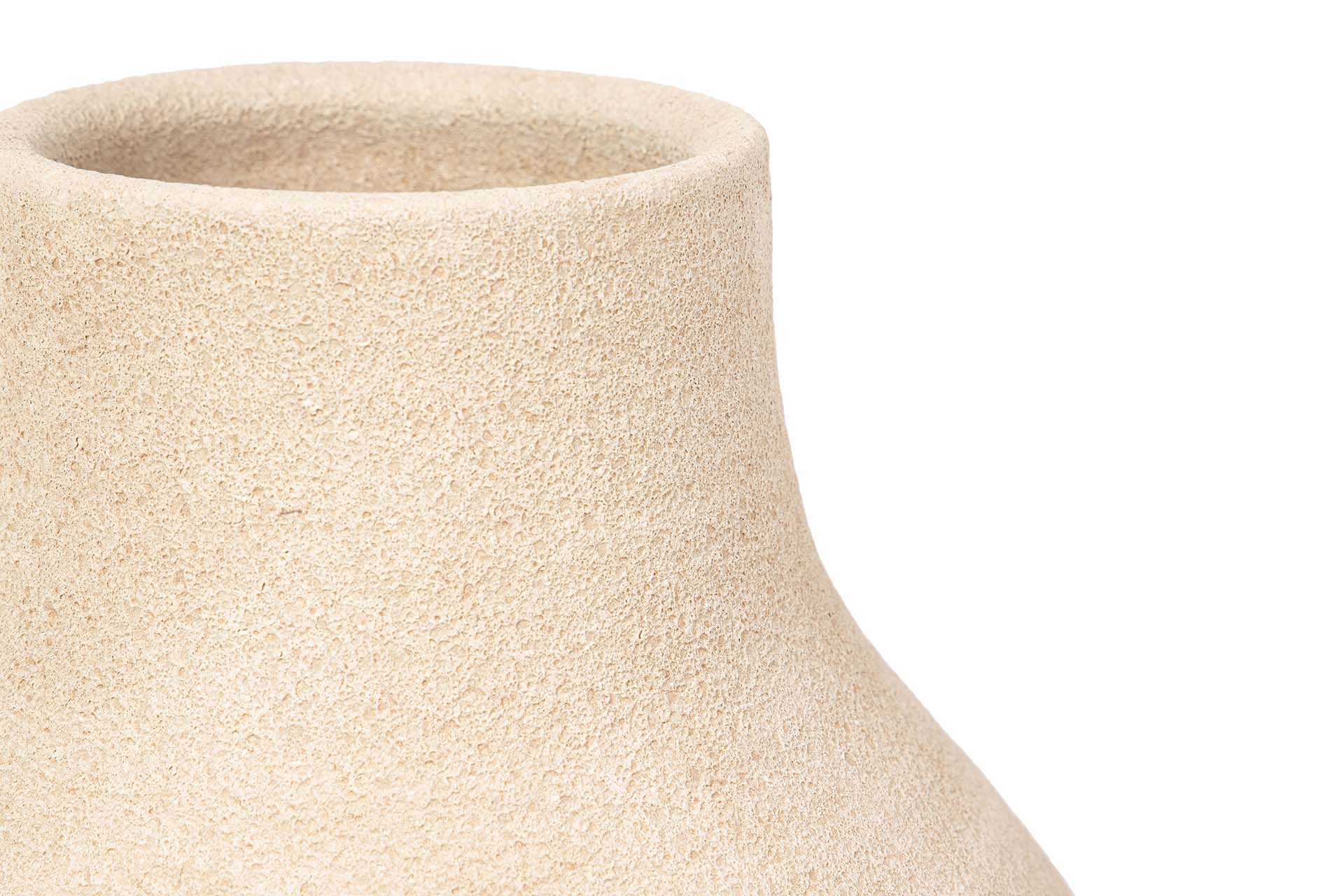 BROWN CERAMIC VASE 30x30x80 CM