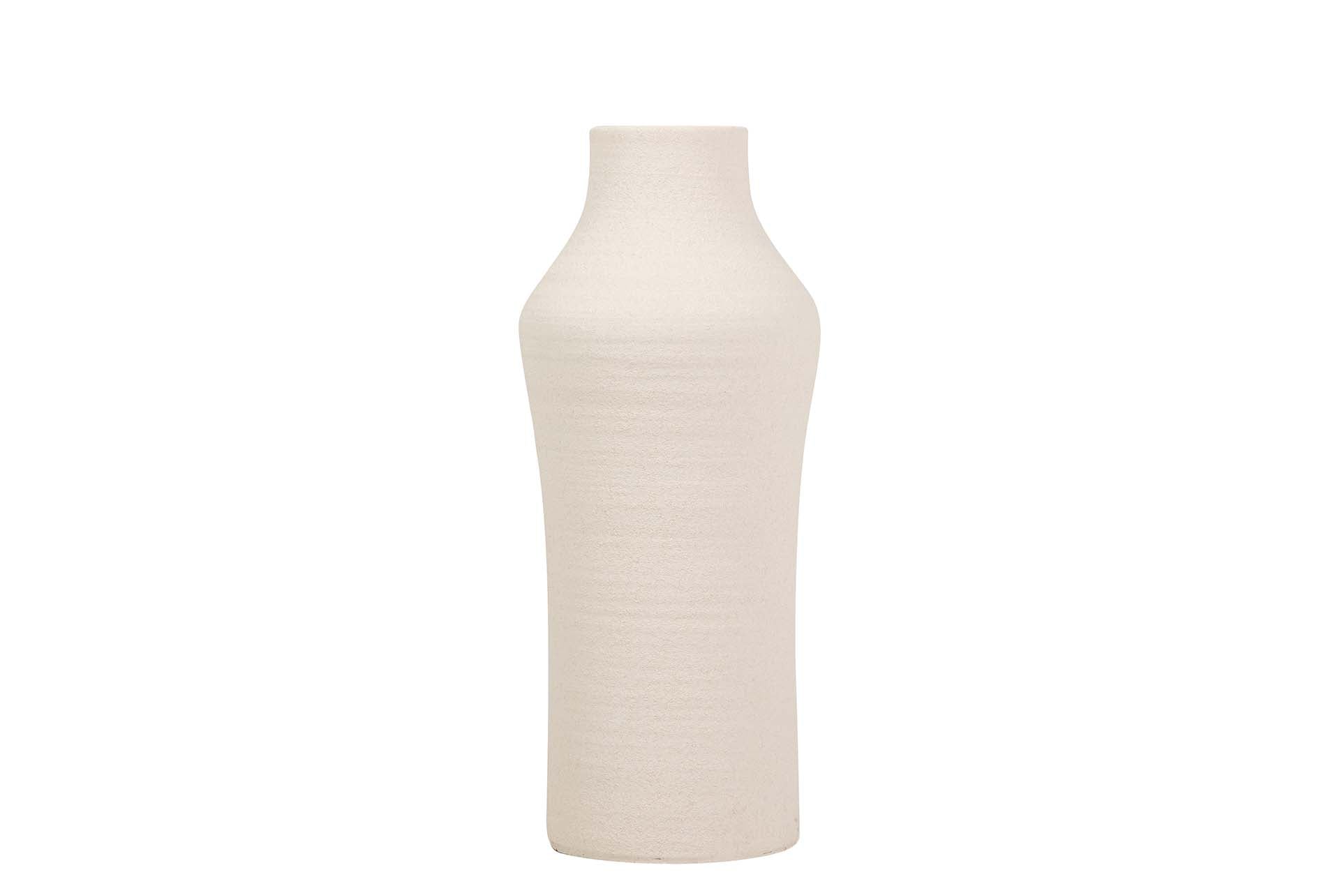 JARRON CERAMICA BEIGE 25x25x60 CM