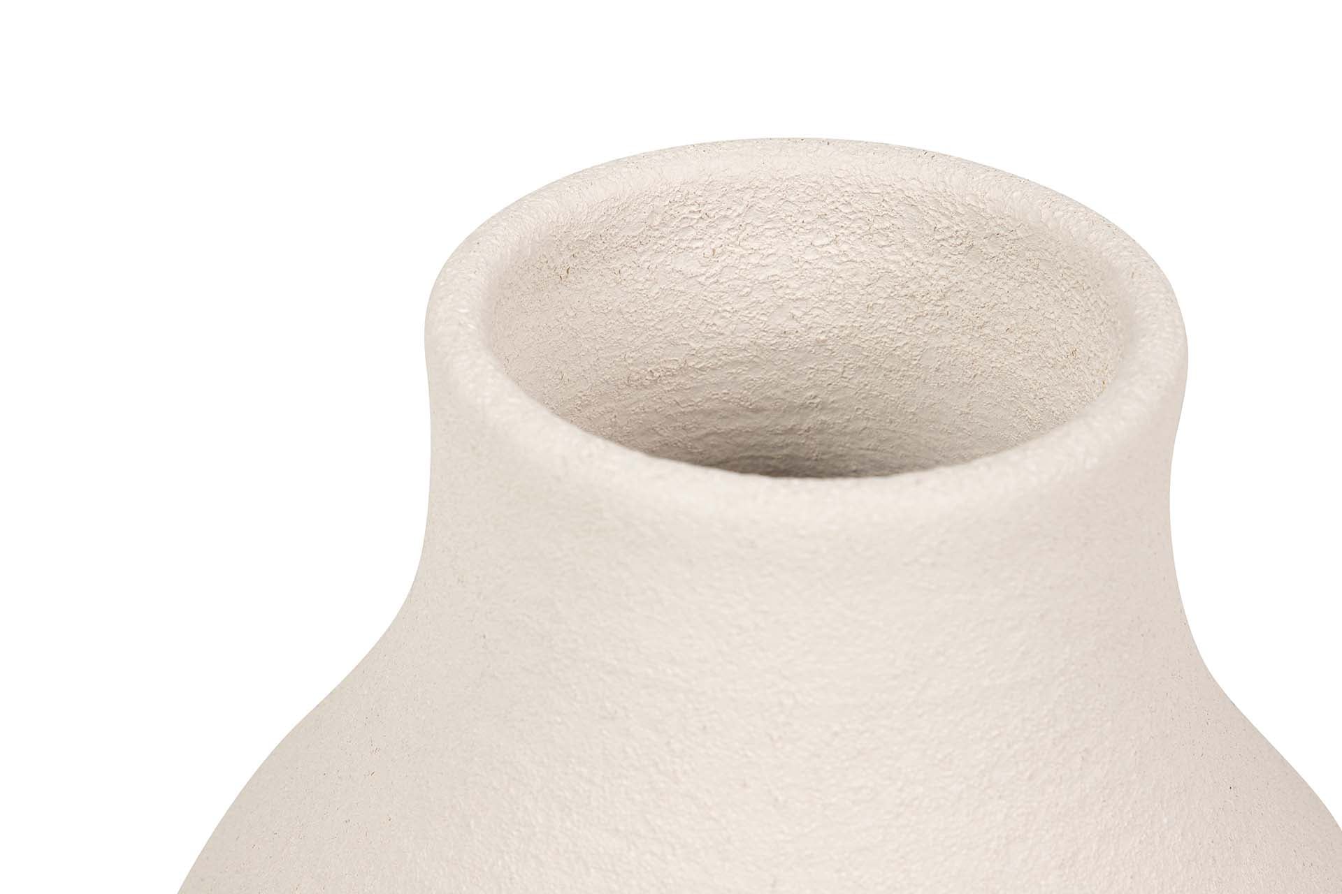 BEIGE CERAMIC VASE 25x25x60 CM