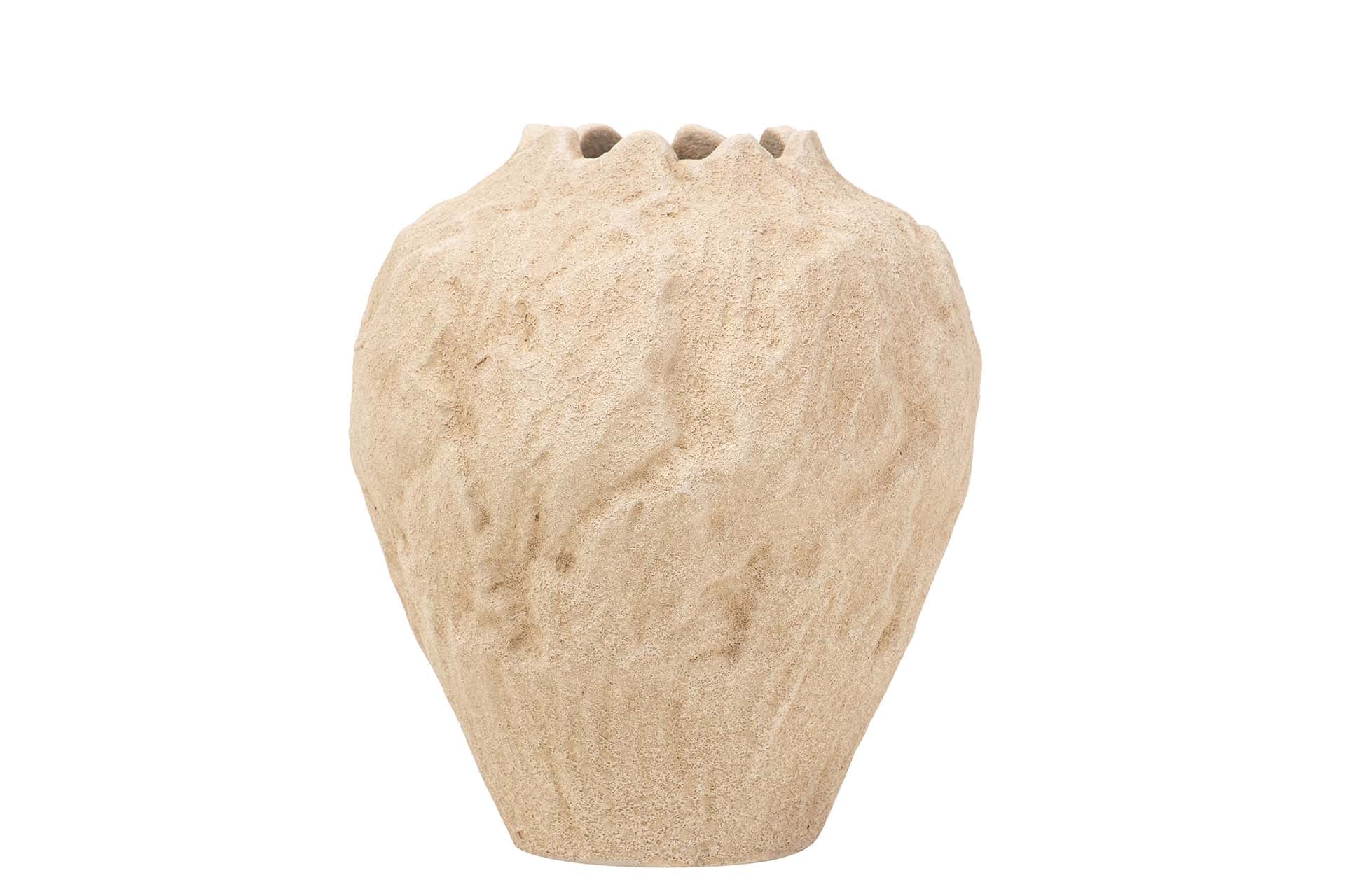 JARRON CERAMICA MARRON 21x21x24 CM