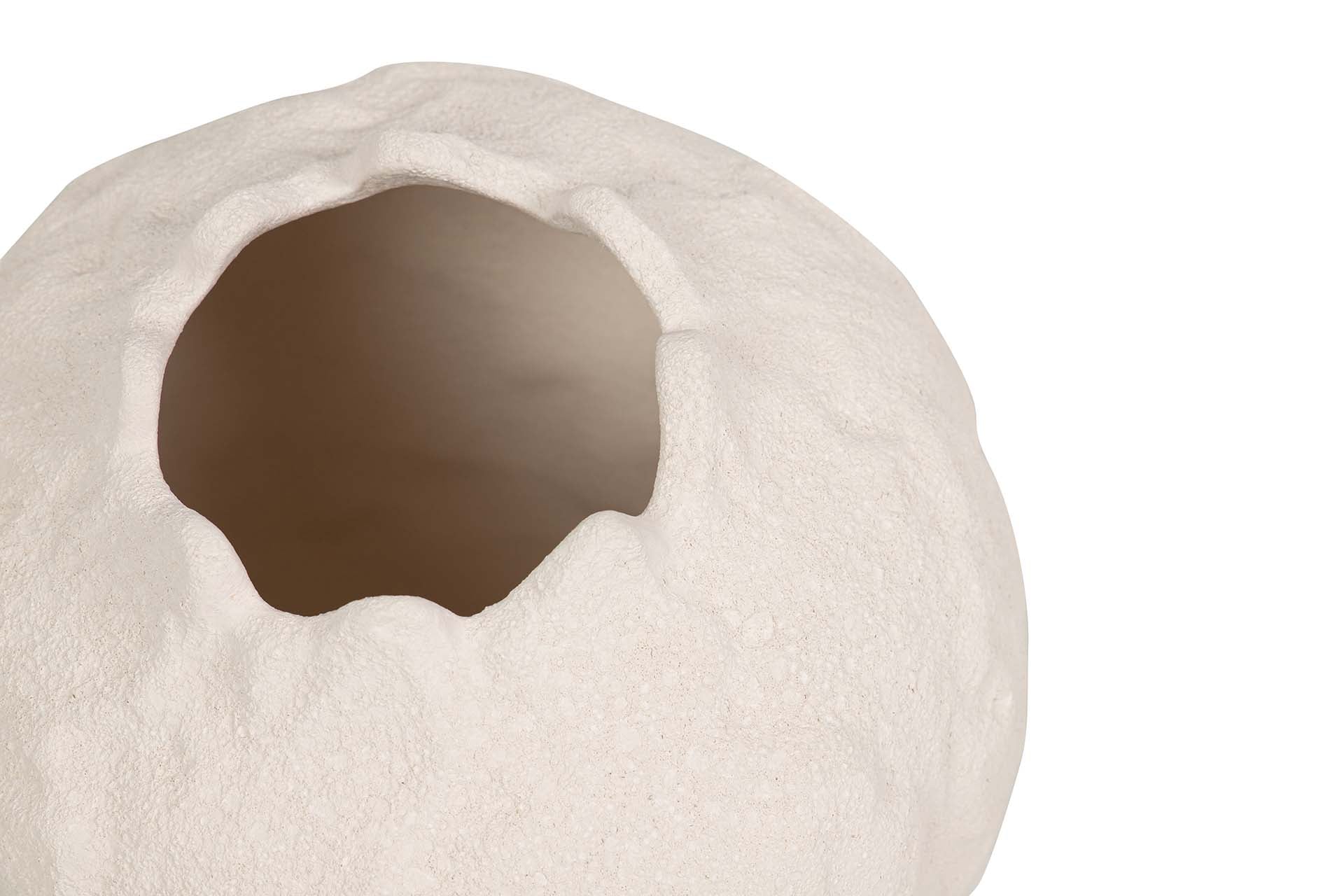 BEIGE CERAMIC VASE 21x21x24 CM