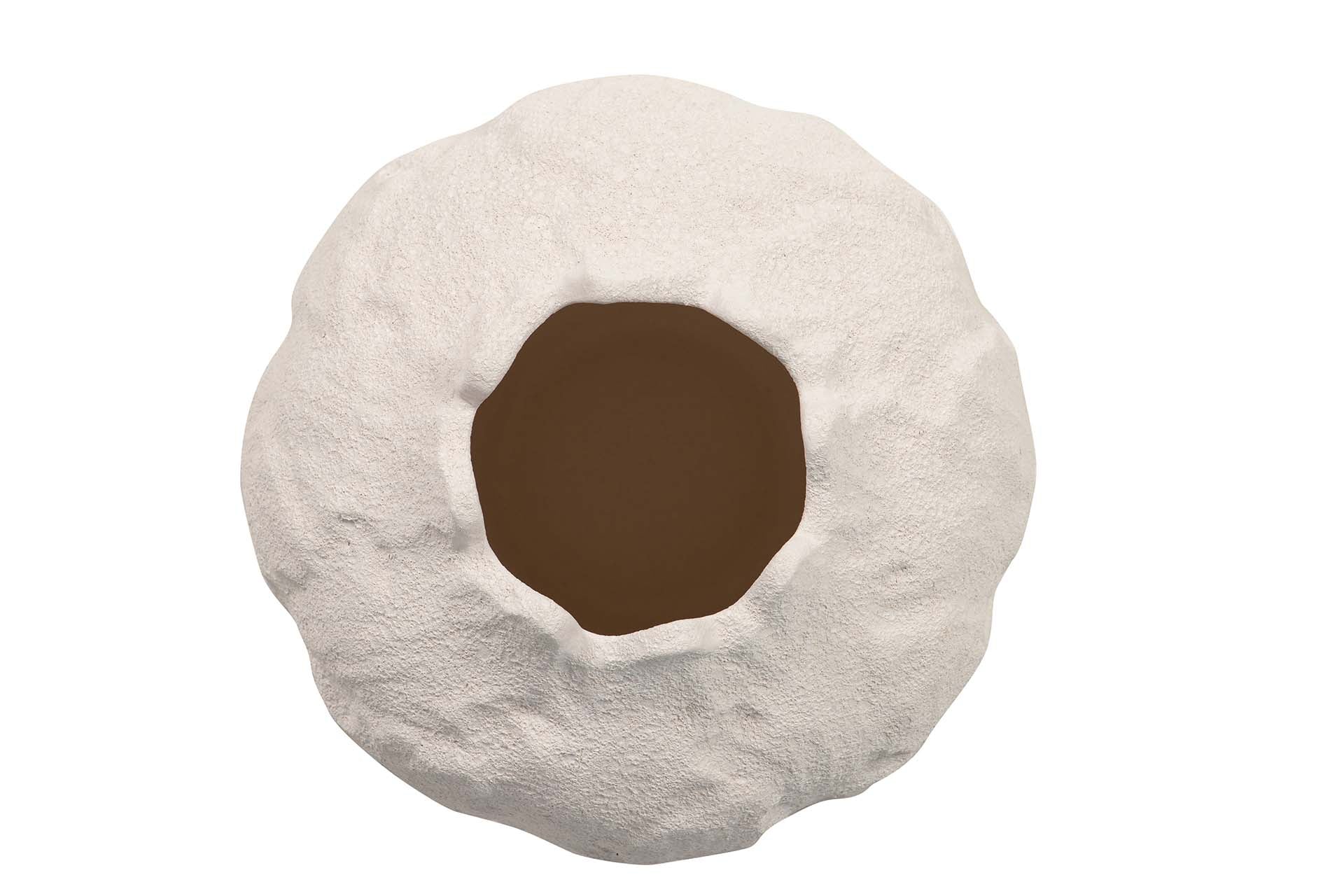 BEIGE CERAMIC VASE 18x18x20 CM