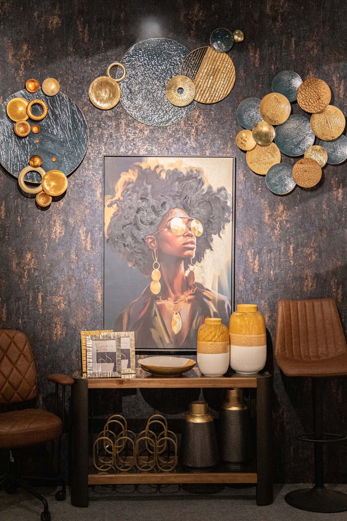 ADORNO PARED METAL 60x8x82 CM